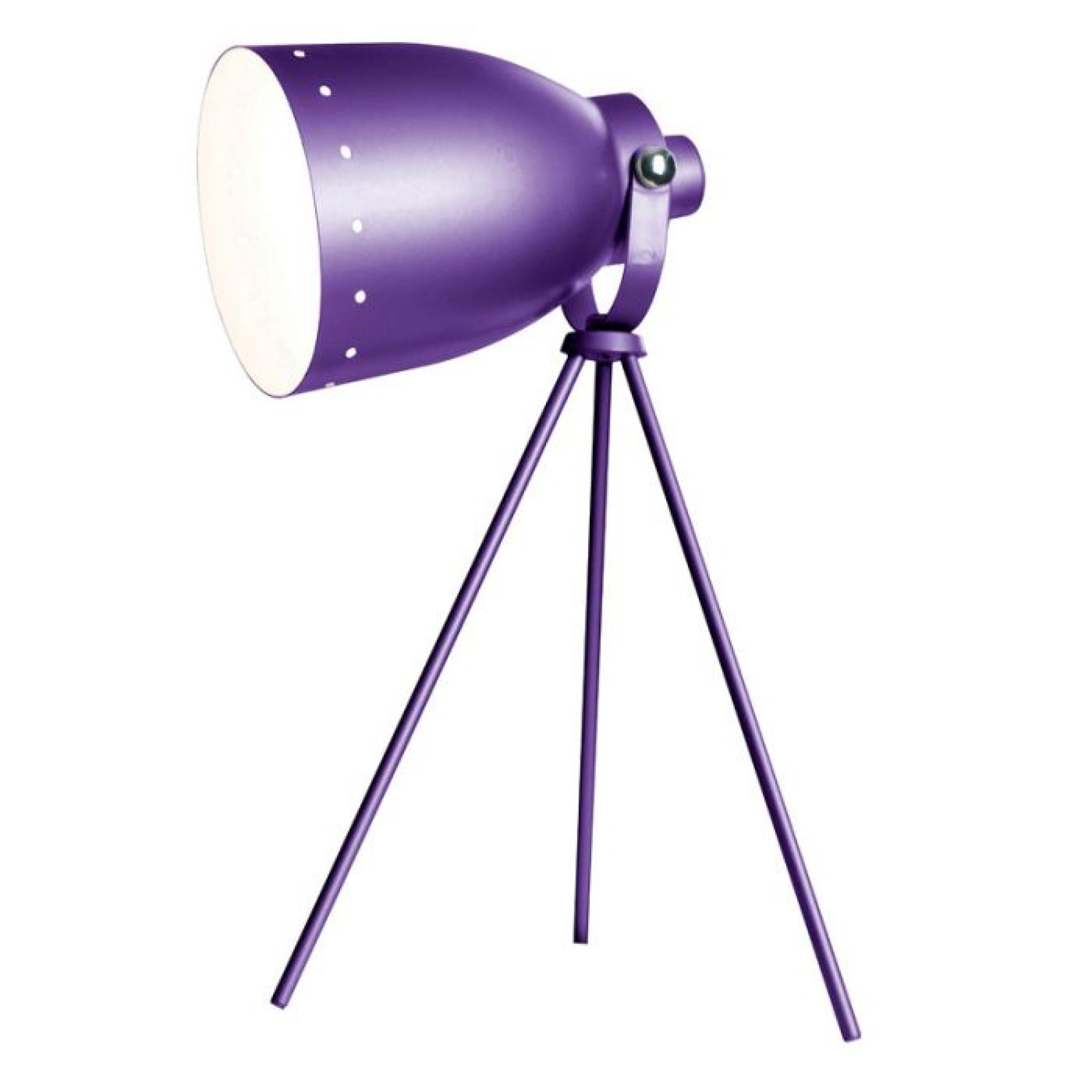 Lampe de table métal violette LH48VI