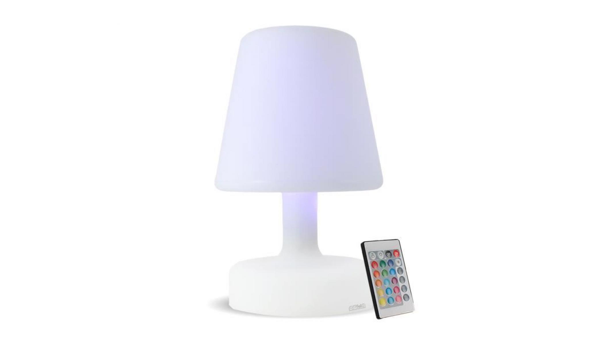 lampe de table multicolore ou fixe rechargeable