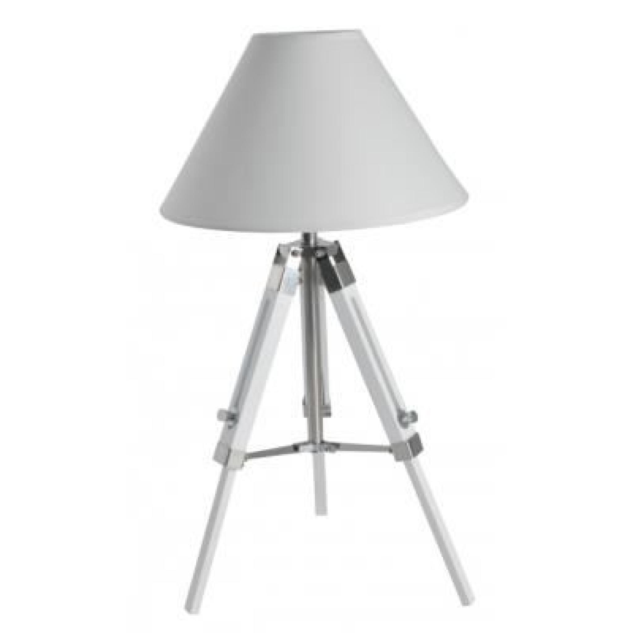 Lampe de table trépied - Couleur - blanc