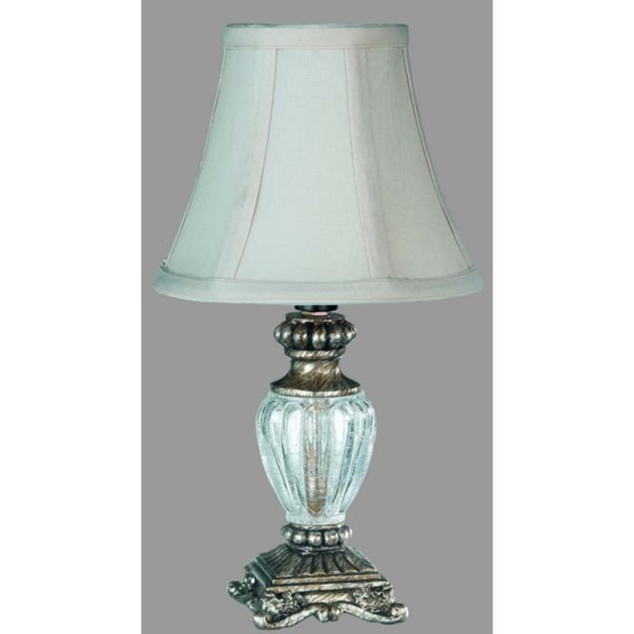 Lampe de table trio coloris blanc, Hauteur 28 cm