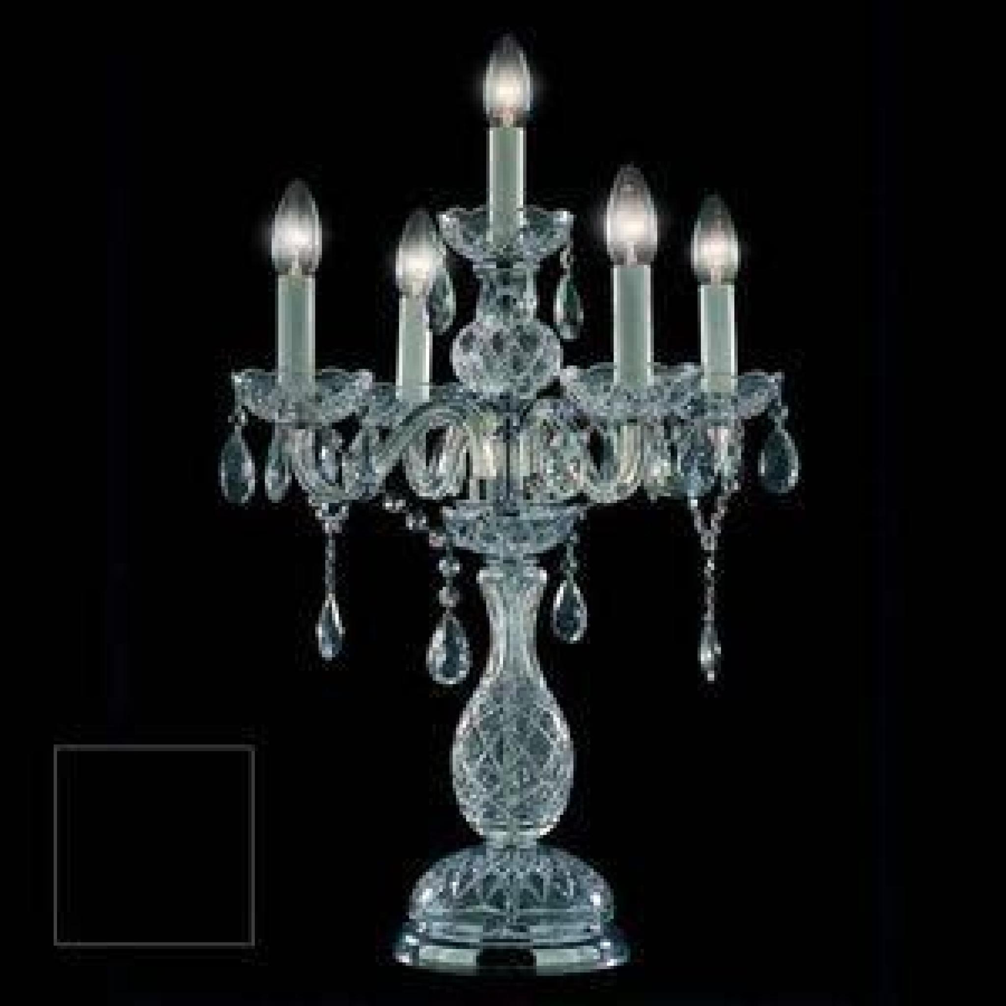 Lampe de table Victorian en Cristal de Bohème -...