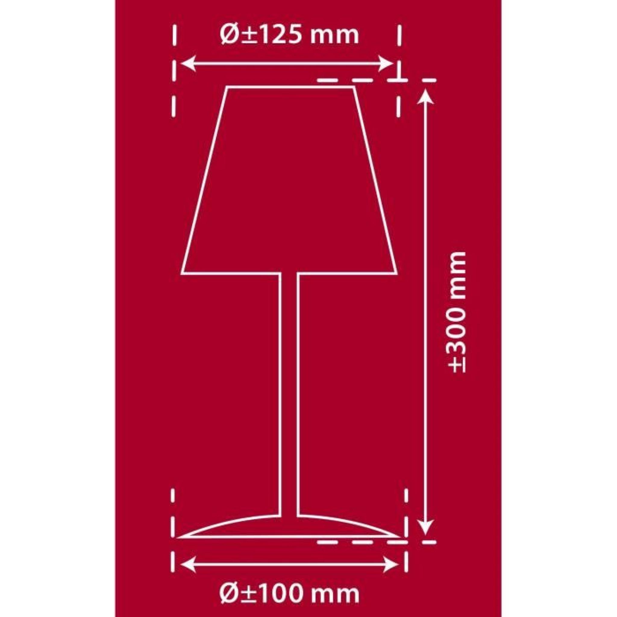  Lampe de Table Zèbre Métal/Textile E14 pas cher