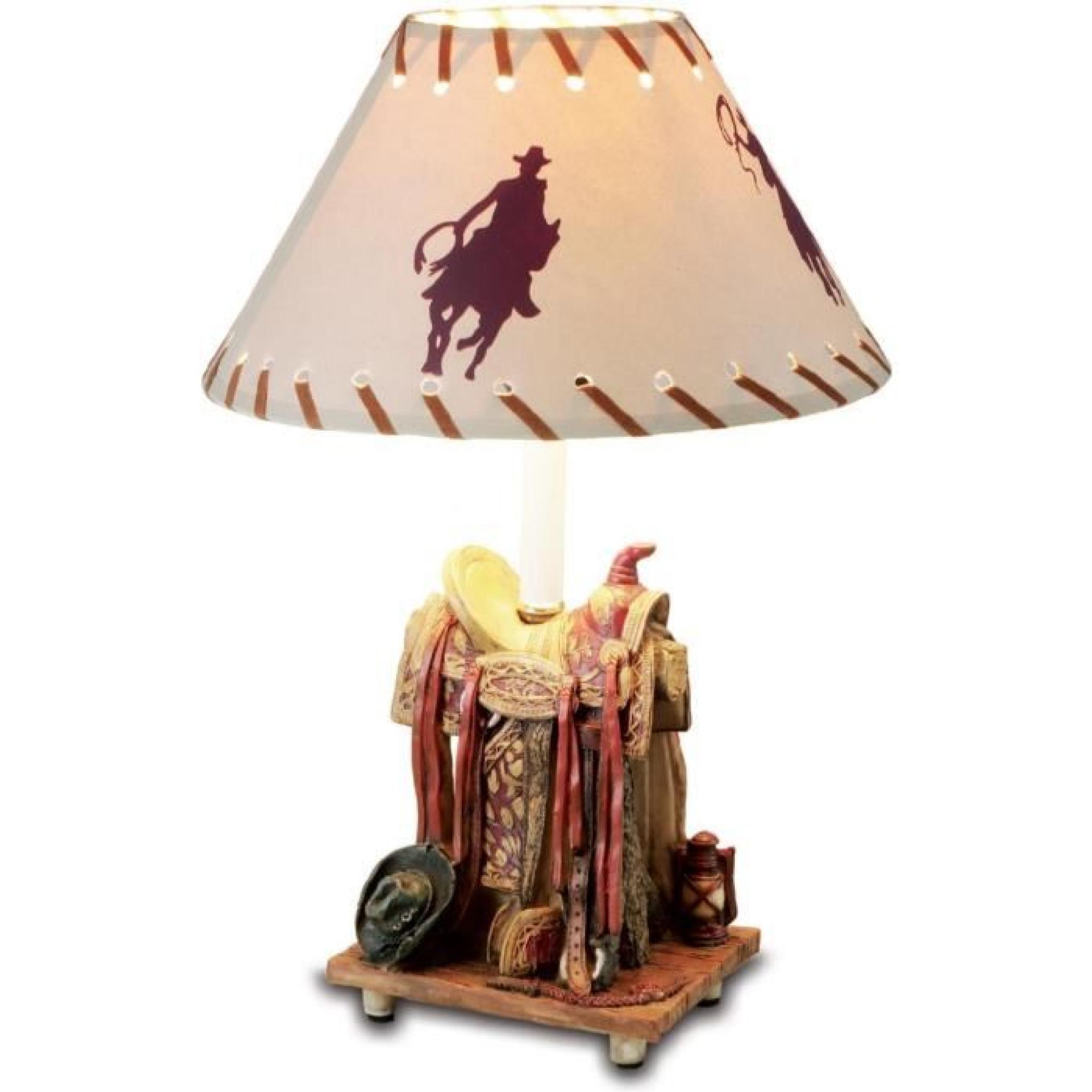 Lampe décor Western - Cowboy - 41 cm