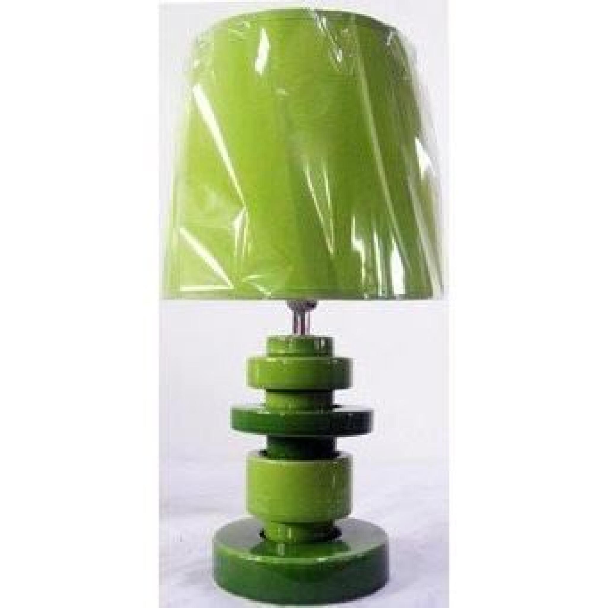 Lampe design électrique céramique 37,5 cm - verte