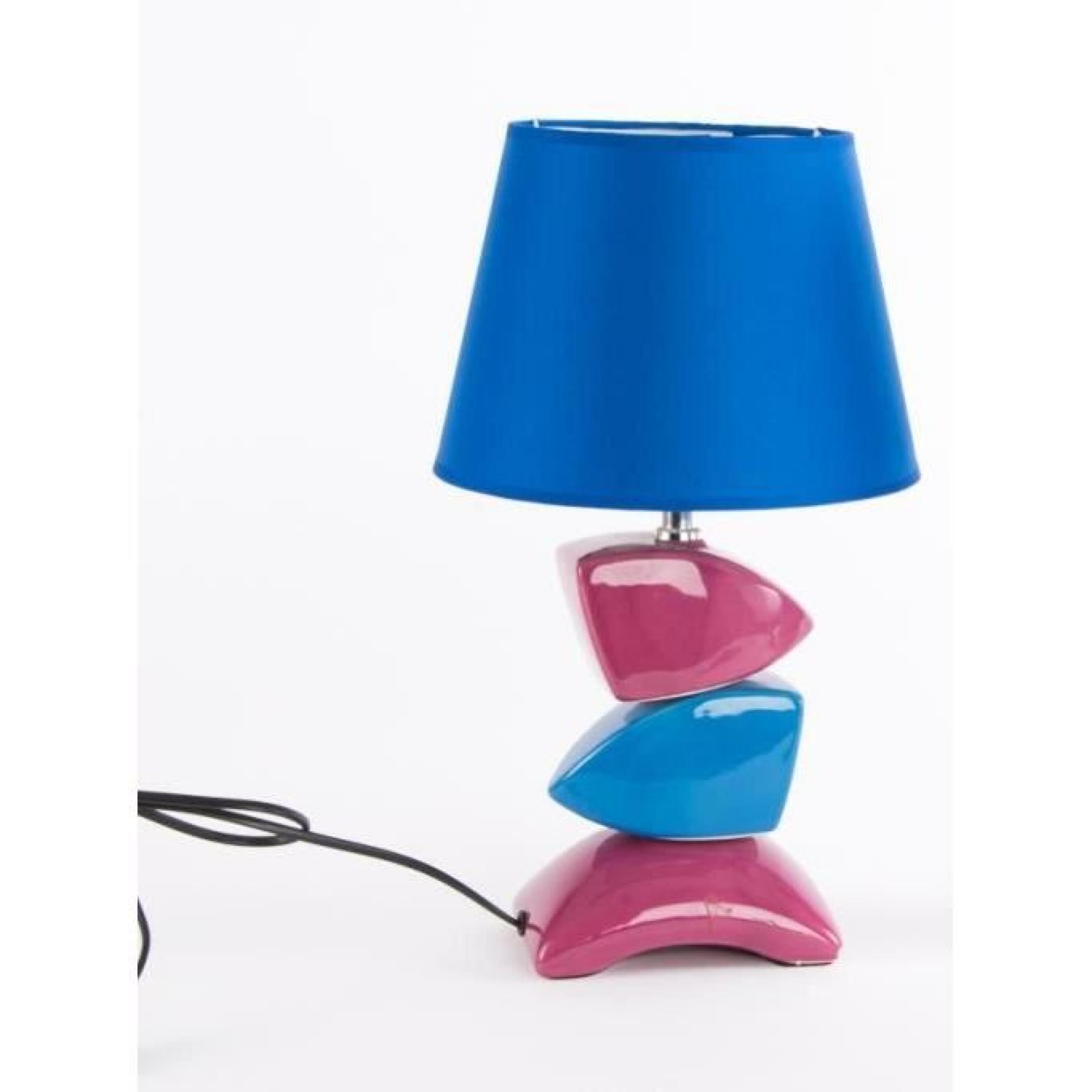 Lampe design galet céramique - 35 cm