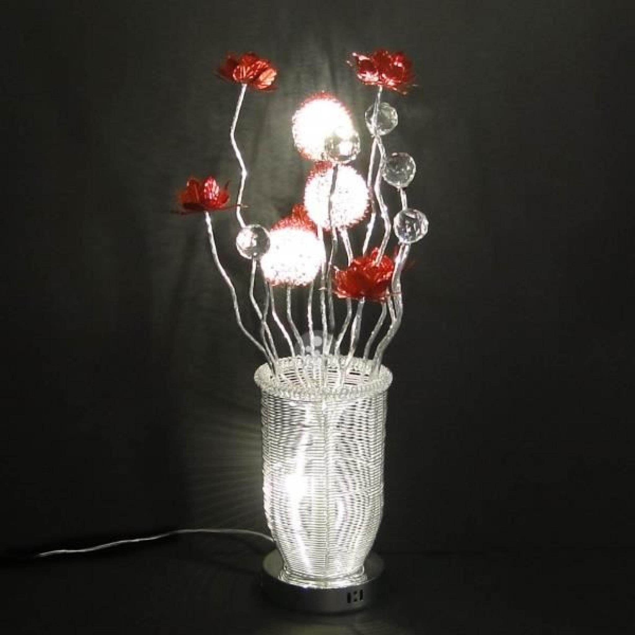 Lampe design LED aluminium - Lora pas cher