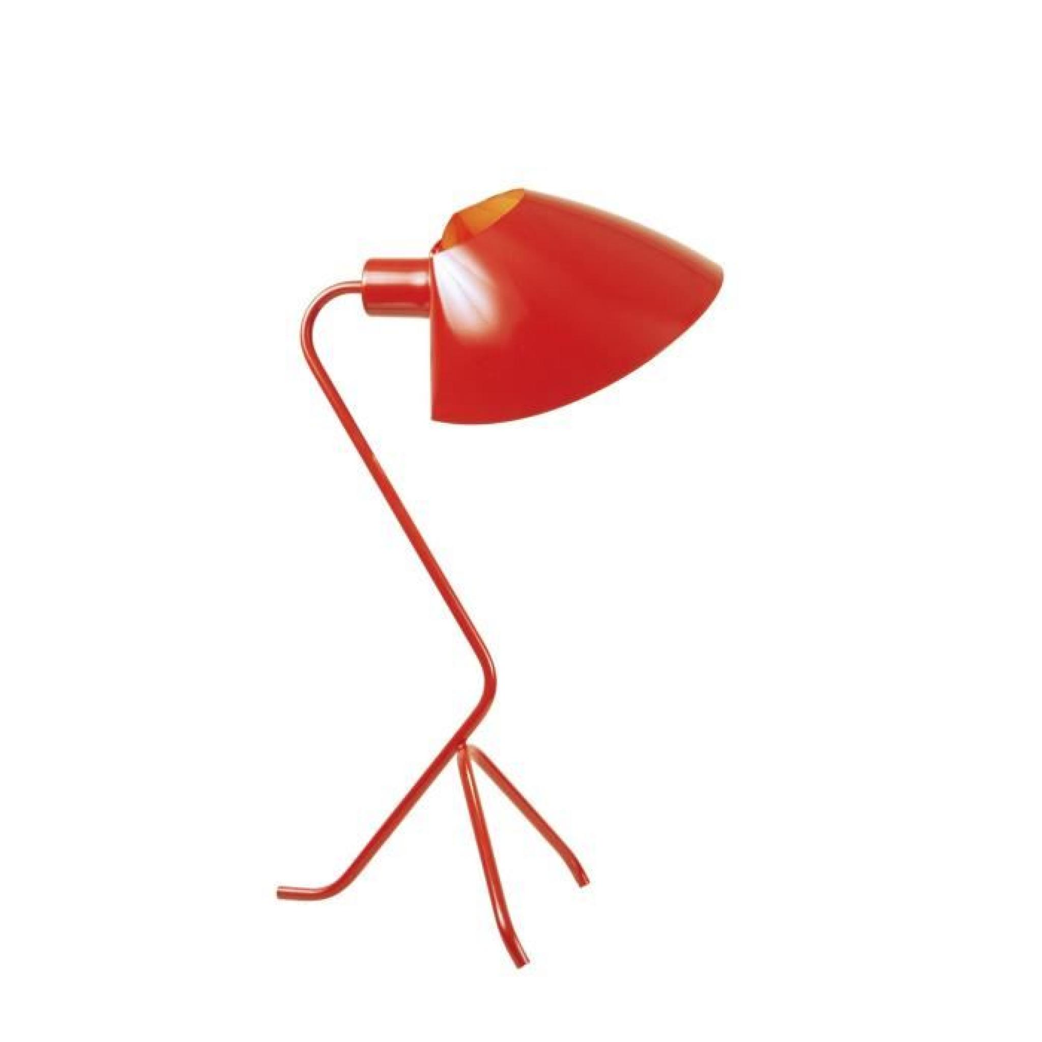 Lampe Django lt design Rouge