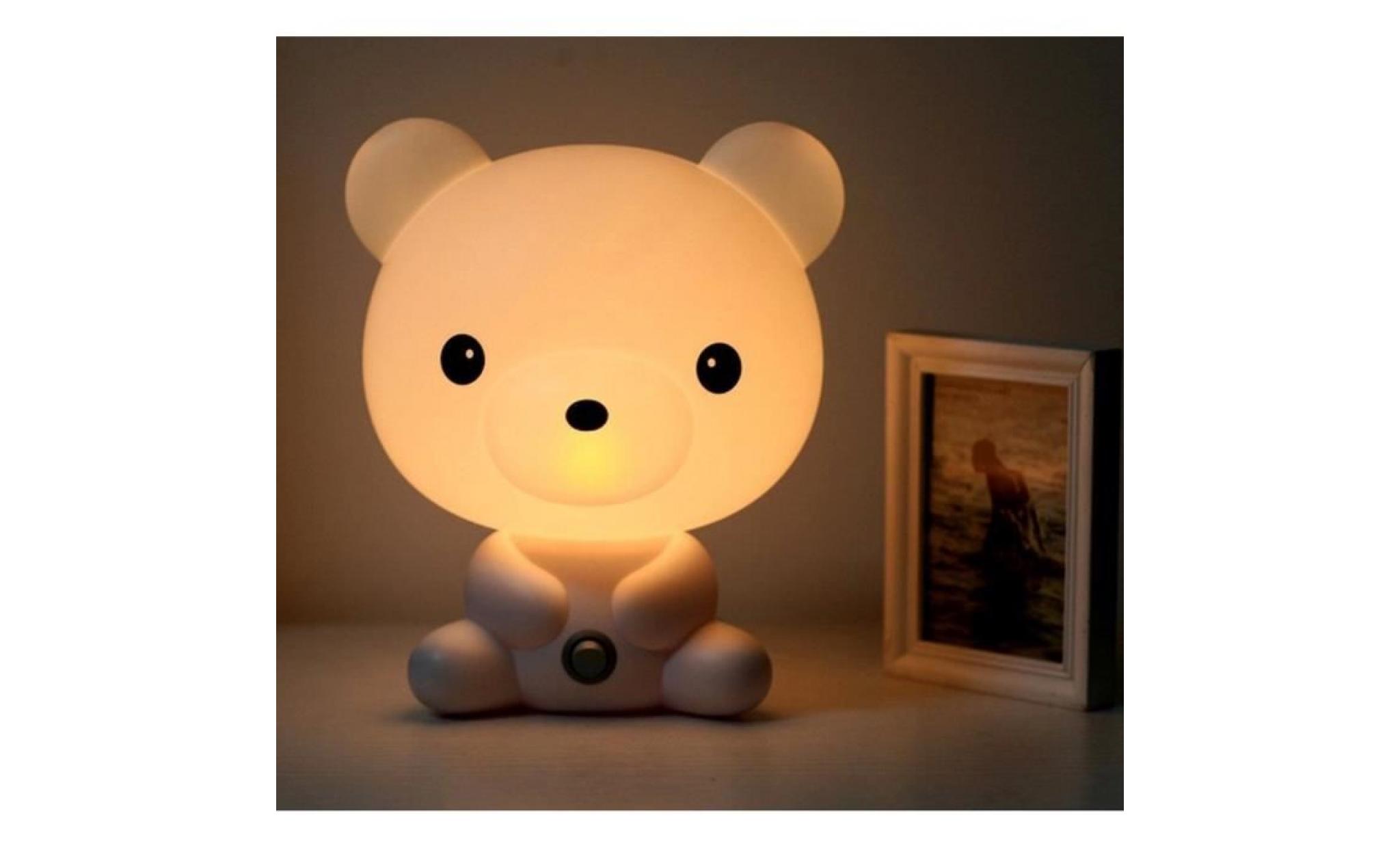 lampe enfant lampe chevet lampe table lampe nuit lampe réveil en forme de ourson