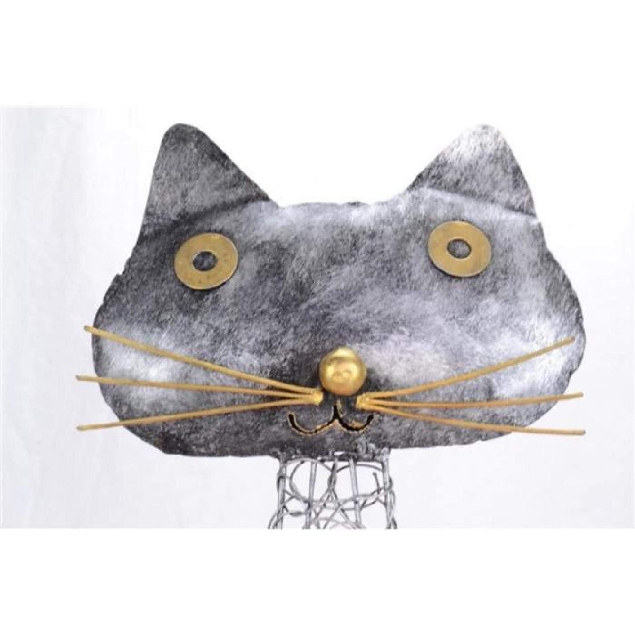 Lampe forme chat en fer forgé. Fabrication arti… pas cher