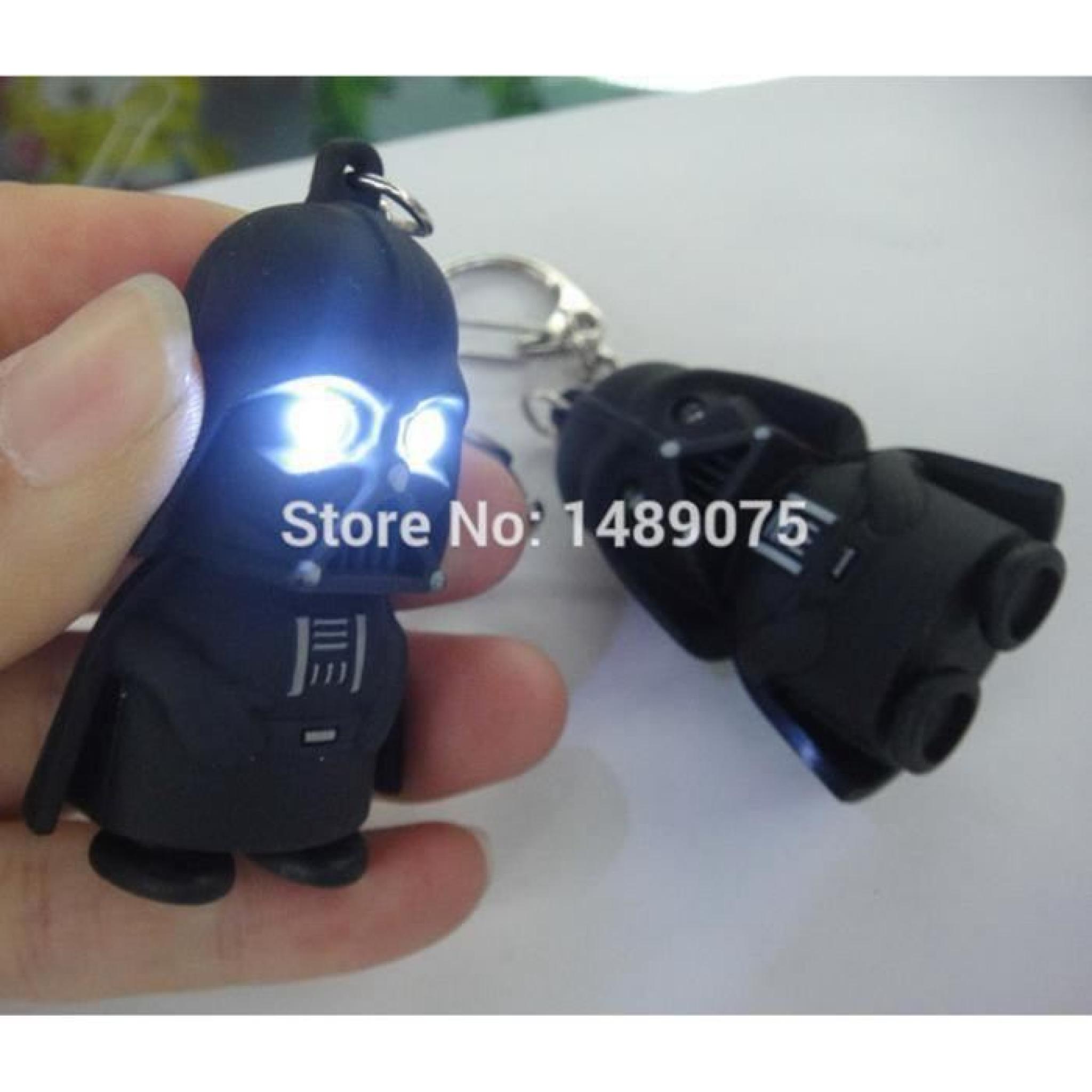 lampe led Darth Vader 3D LED lumière Porte-clés avec des cadeaux Son Star War yoda Porte-clés Porte-clés Jouets Creative pas cher
