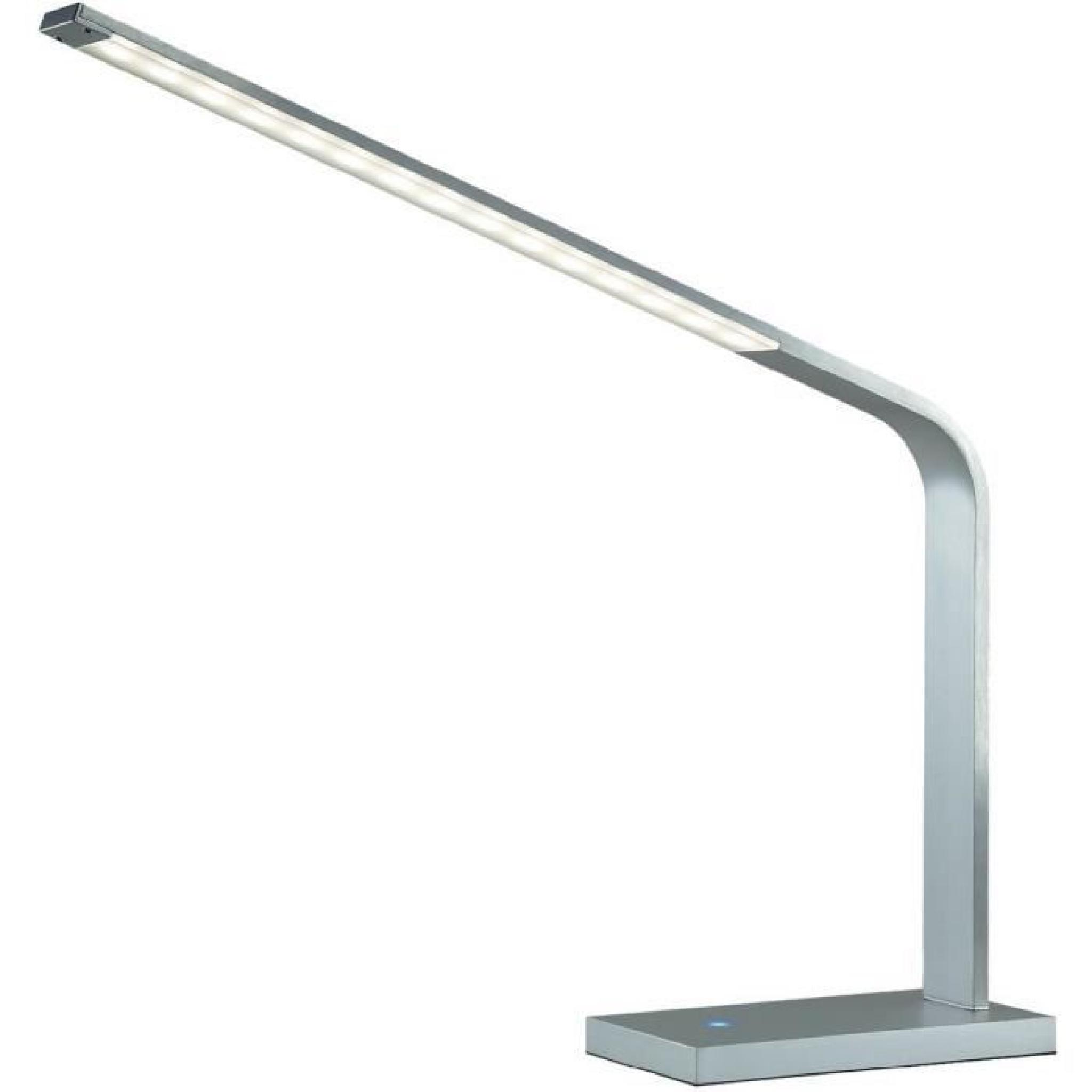 Lampe LED de bureau Renkforce Merfy 8 W blanc chaud gris-argent