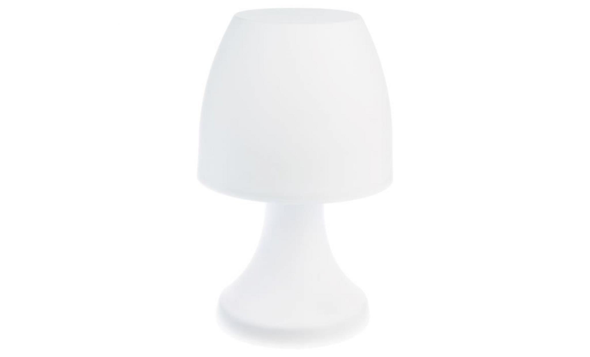 lampe led   h. 19,5 cm.   blanc