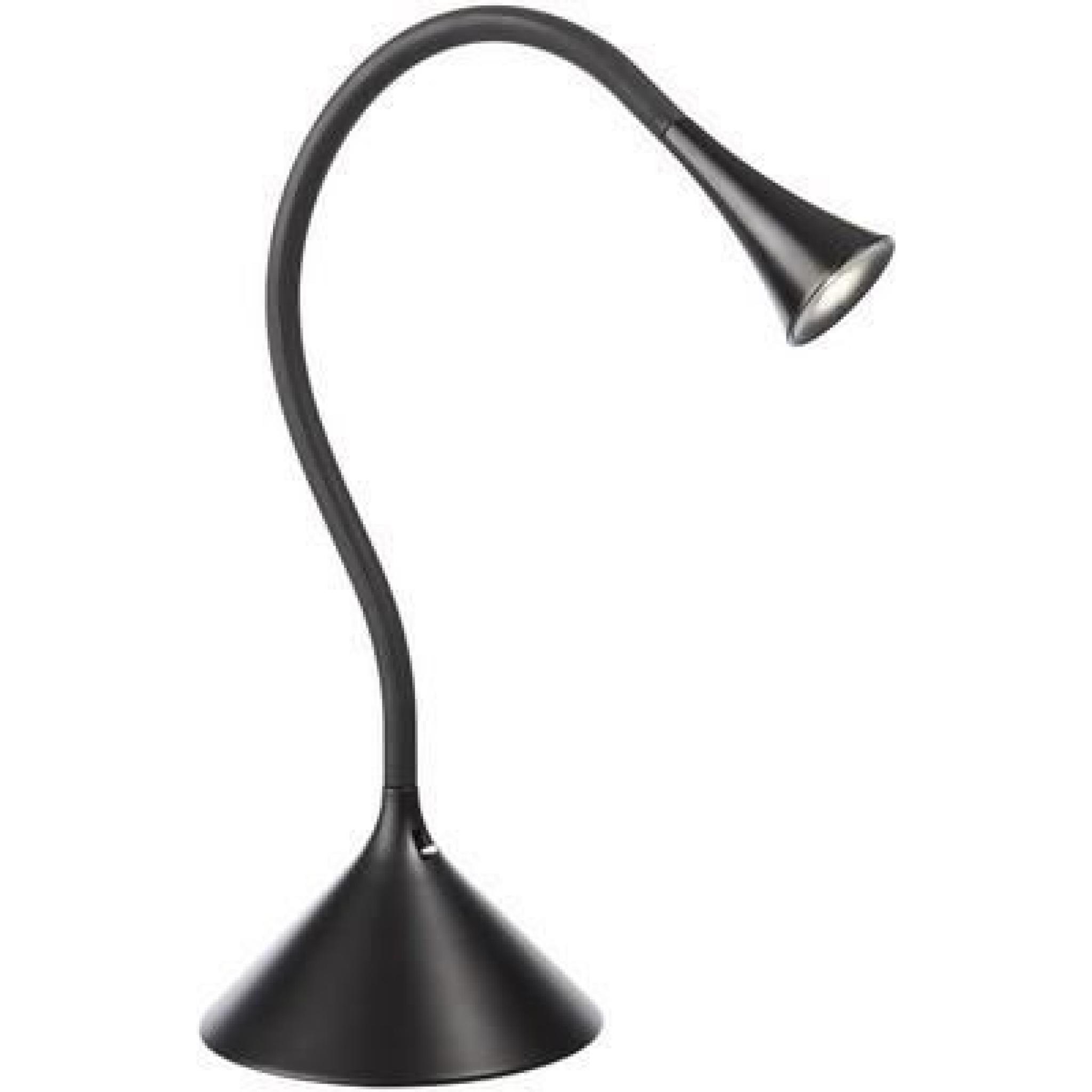 Lampe de bureau Ledino noire LED 1x2,5W
