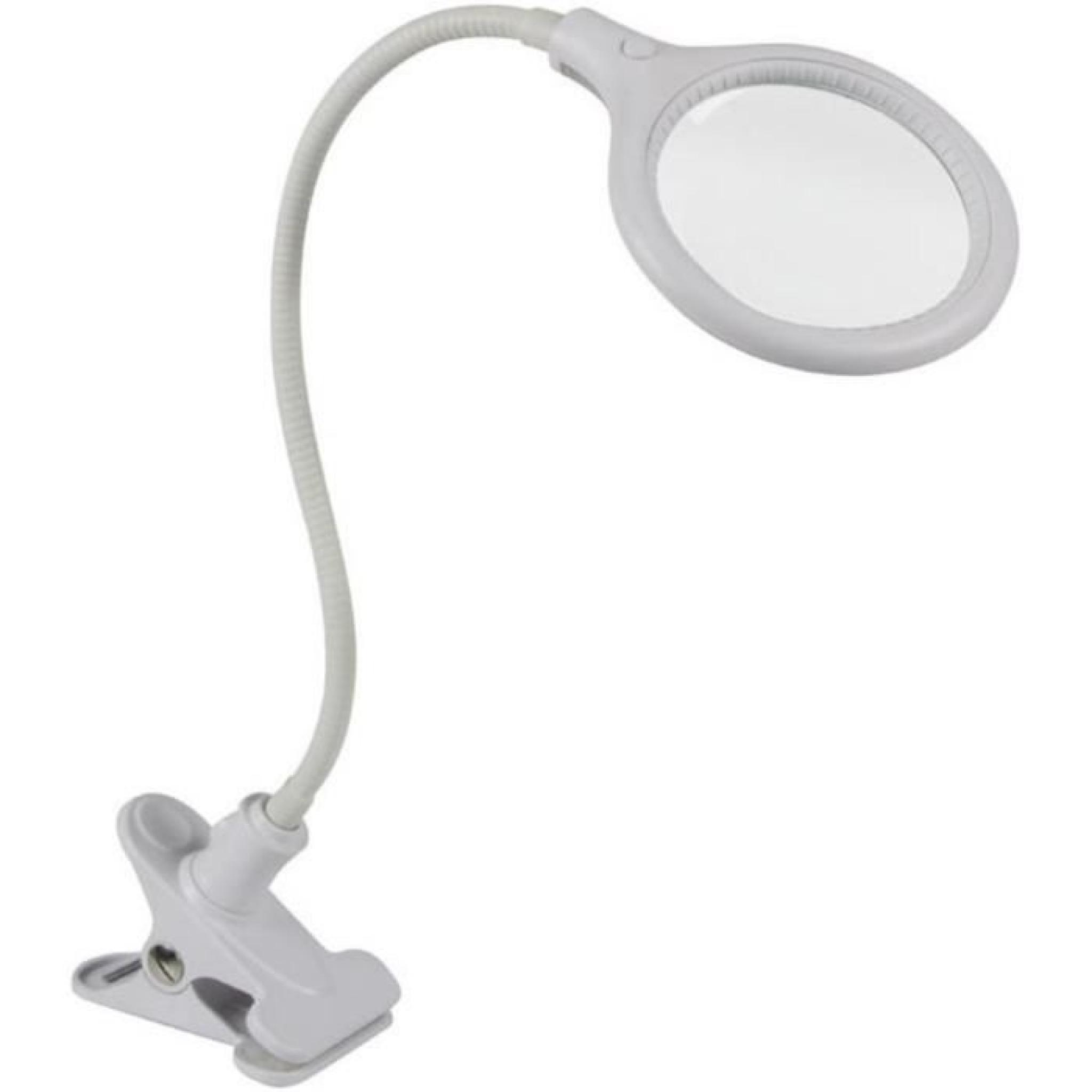 Lampe-loupe LED avec pince Velleman VTLLAMP10 VTLLAMP10 32 LED Grossissement: 2,25 x