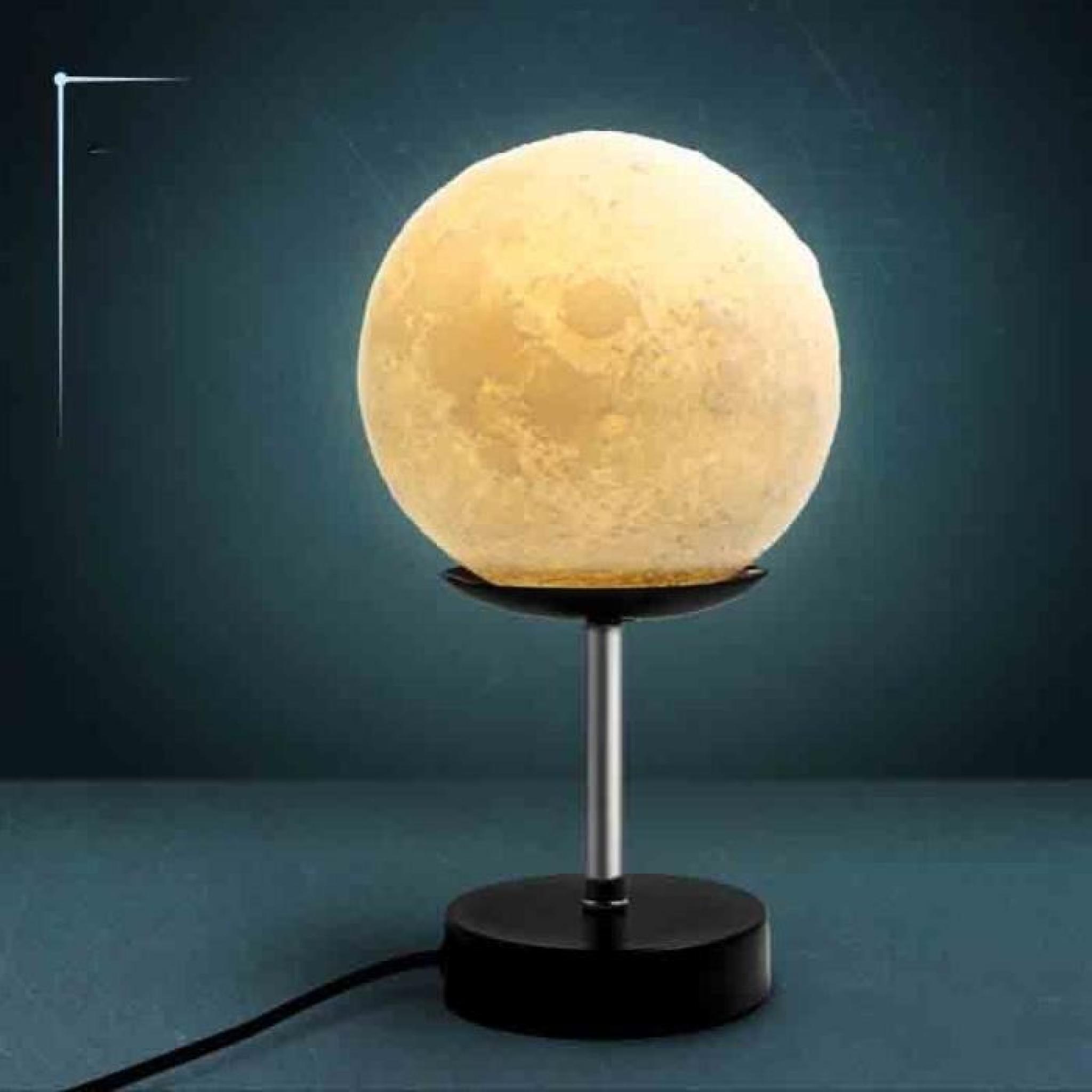 Lampe lunaire de création 3D de lampe d'une lampe à del de personnalisation