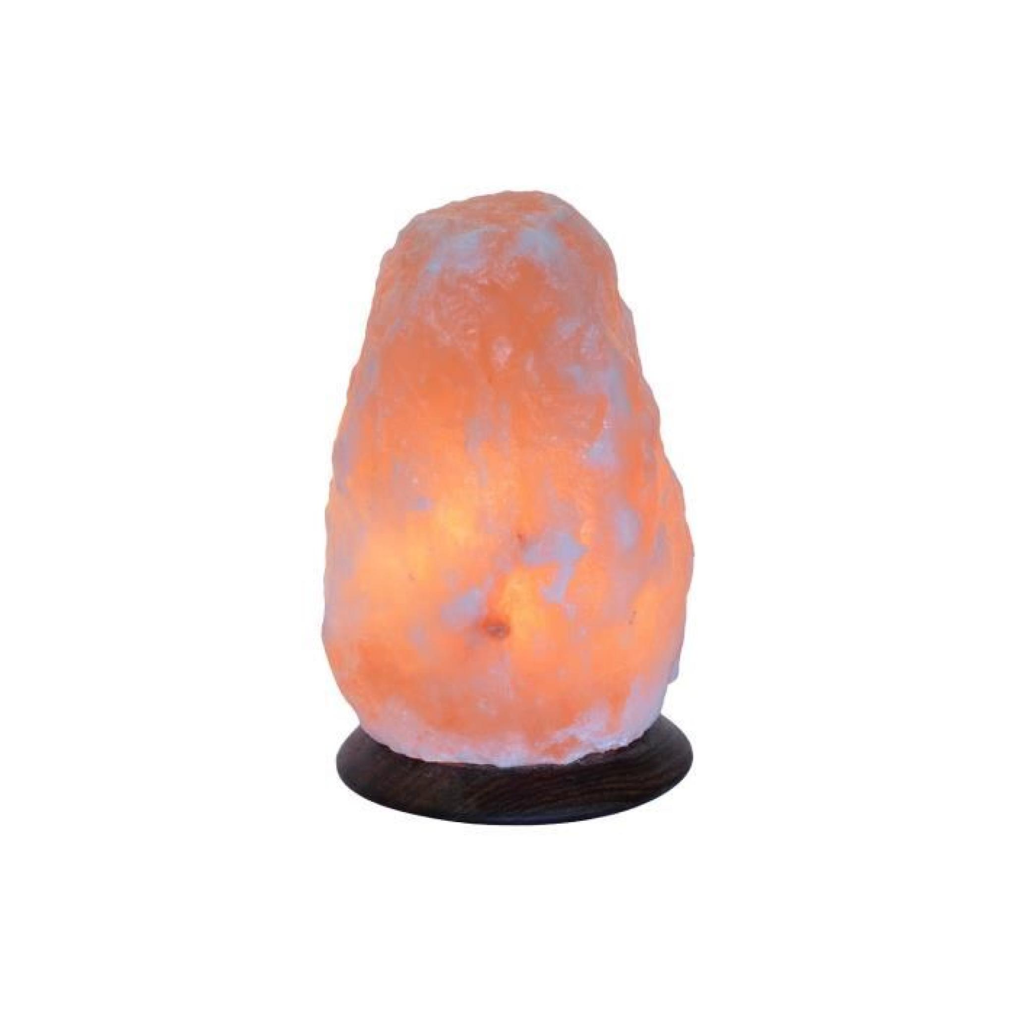 Lampe maison en cristal de sel - 2 a 3 kg,24,2 x 17 x 14 cm