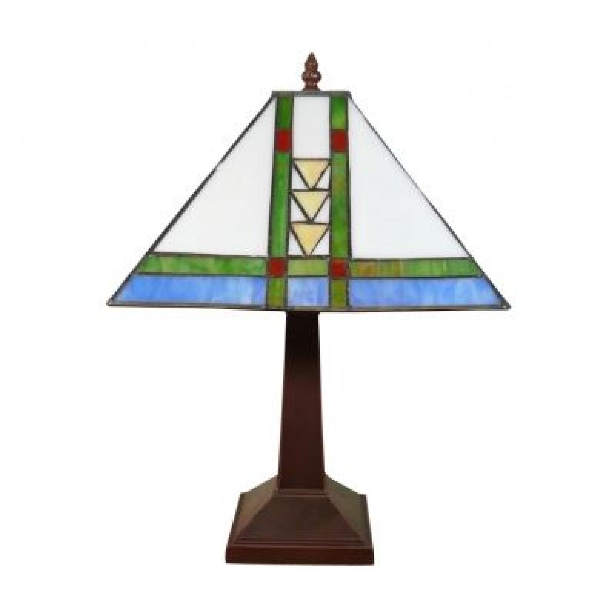 Lampe mission style Tiffany pas cher
