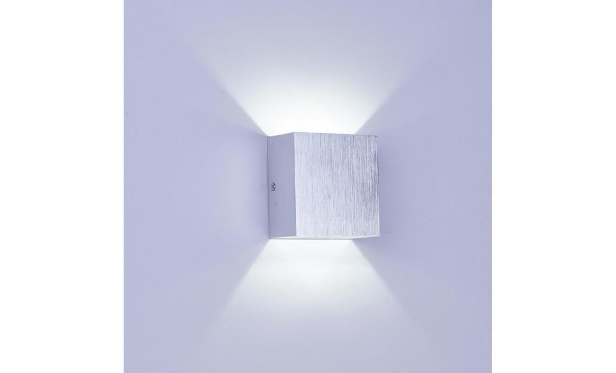 lampe murale de chevet intérieur applique led 3w design moderne simple lumière blanche froide  blanc