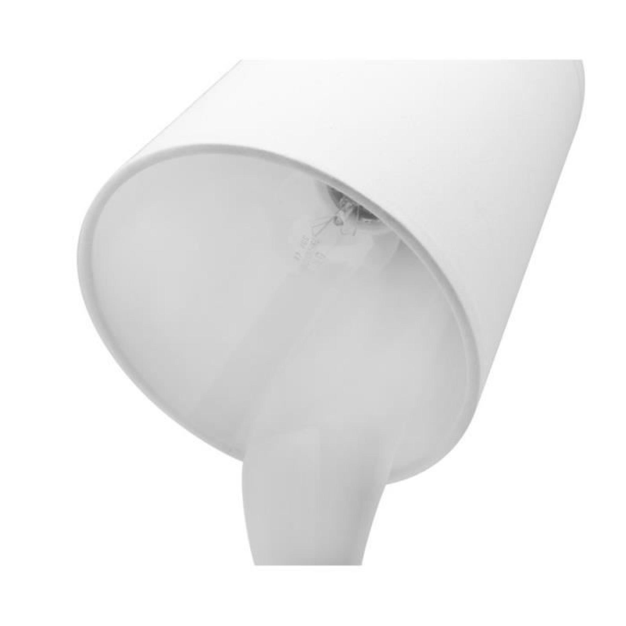 Lampe pot de peinture blanche (H.36,5cm) pas cher