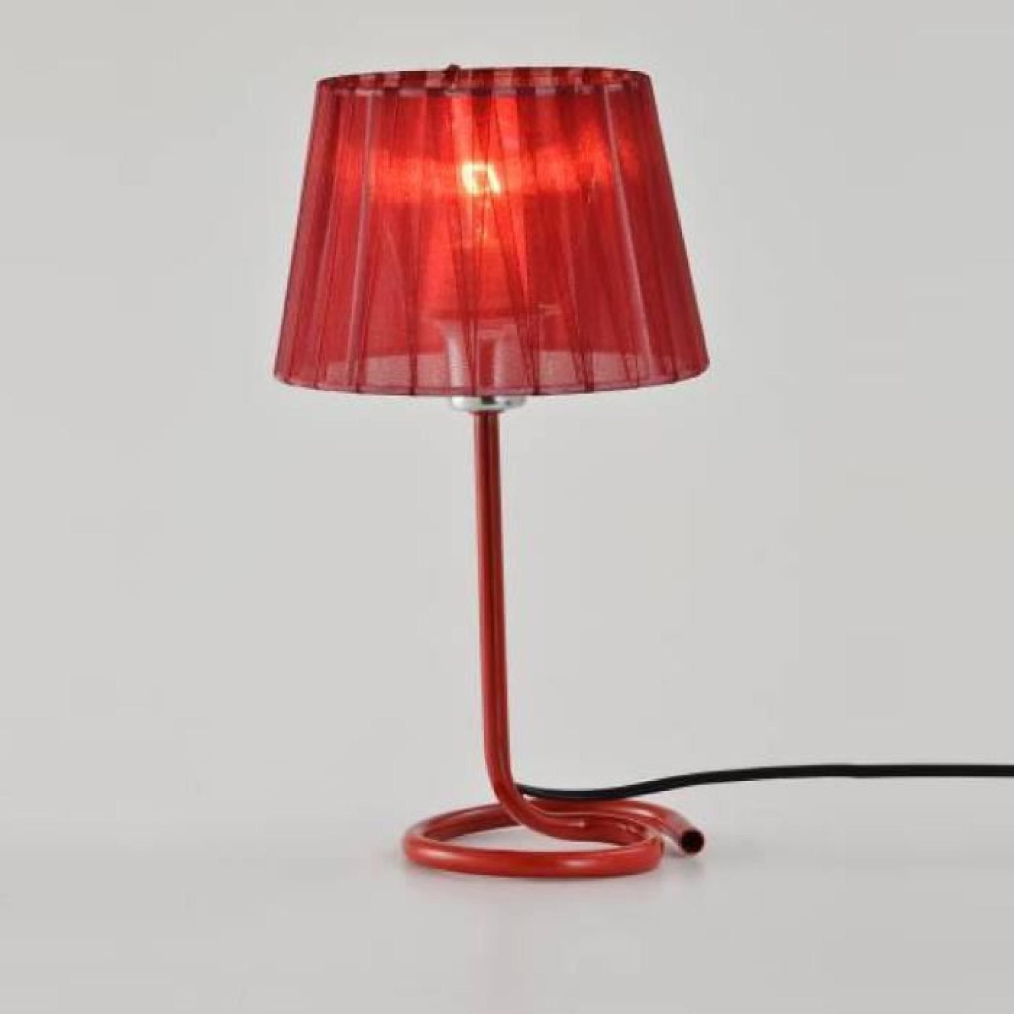 Lampe rouge à poser design ARIZONA