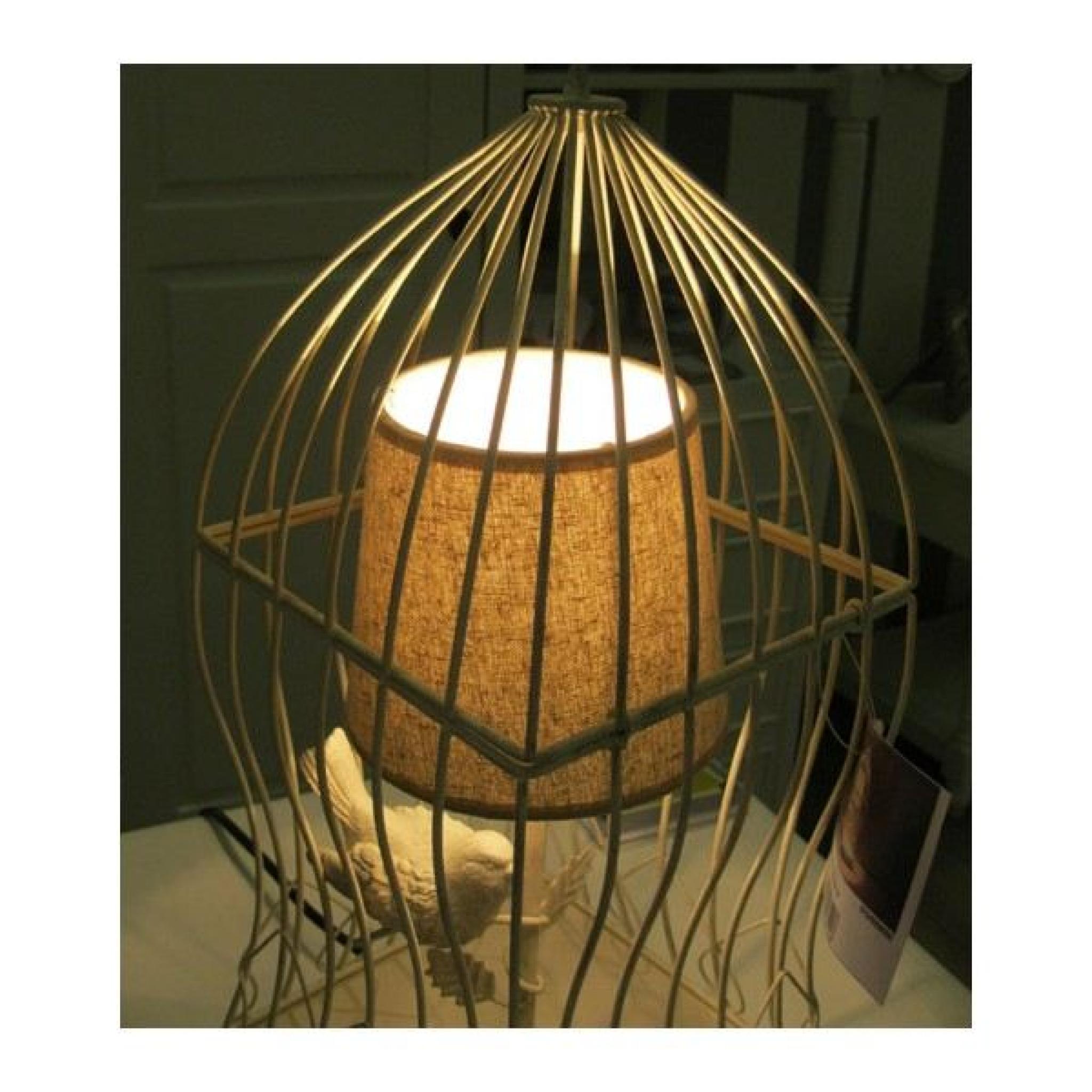 Lampe Salon Cage Oiseaux pas cher