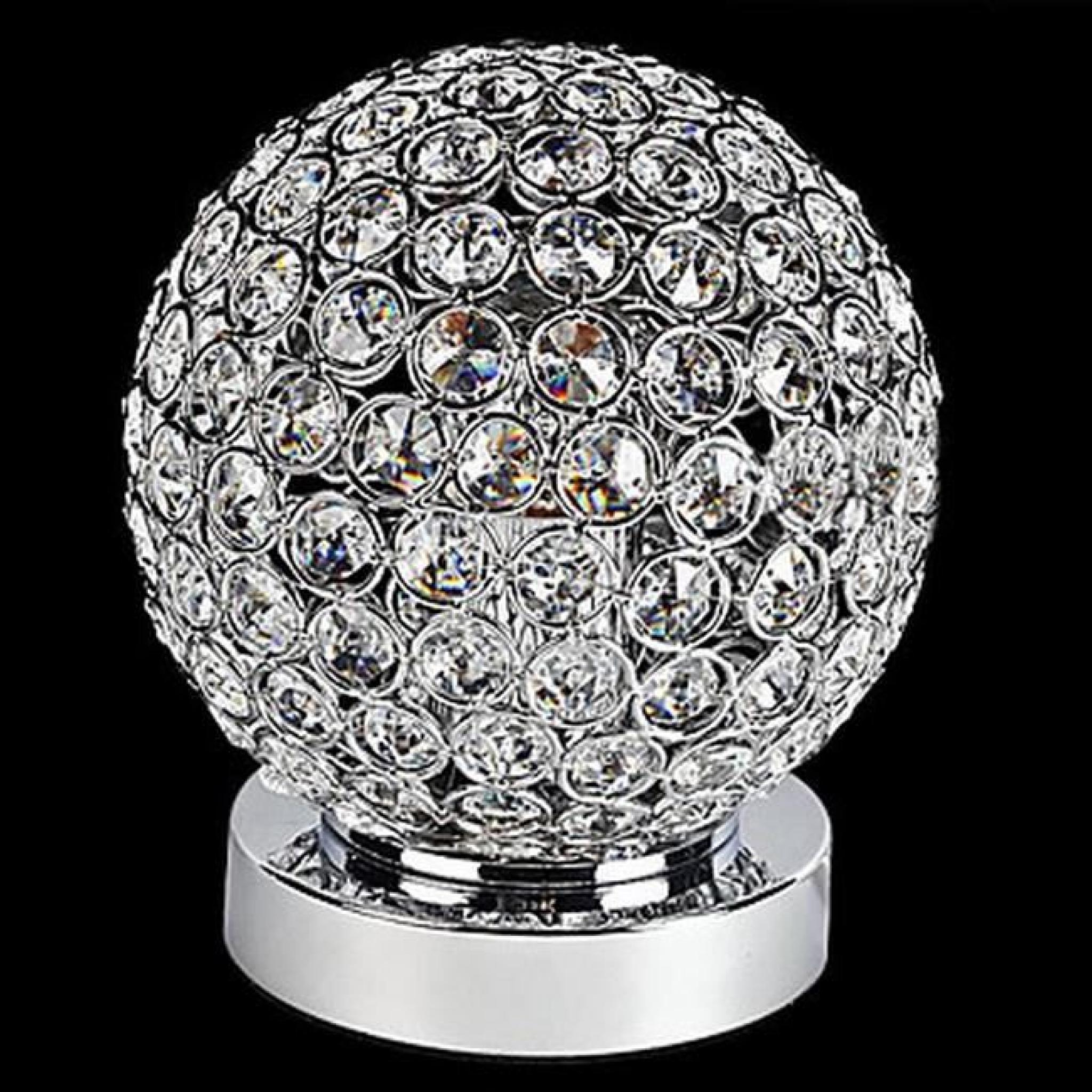 Lampe sous forme de globe en cristal TU pas cher