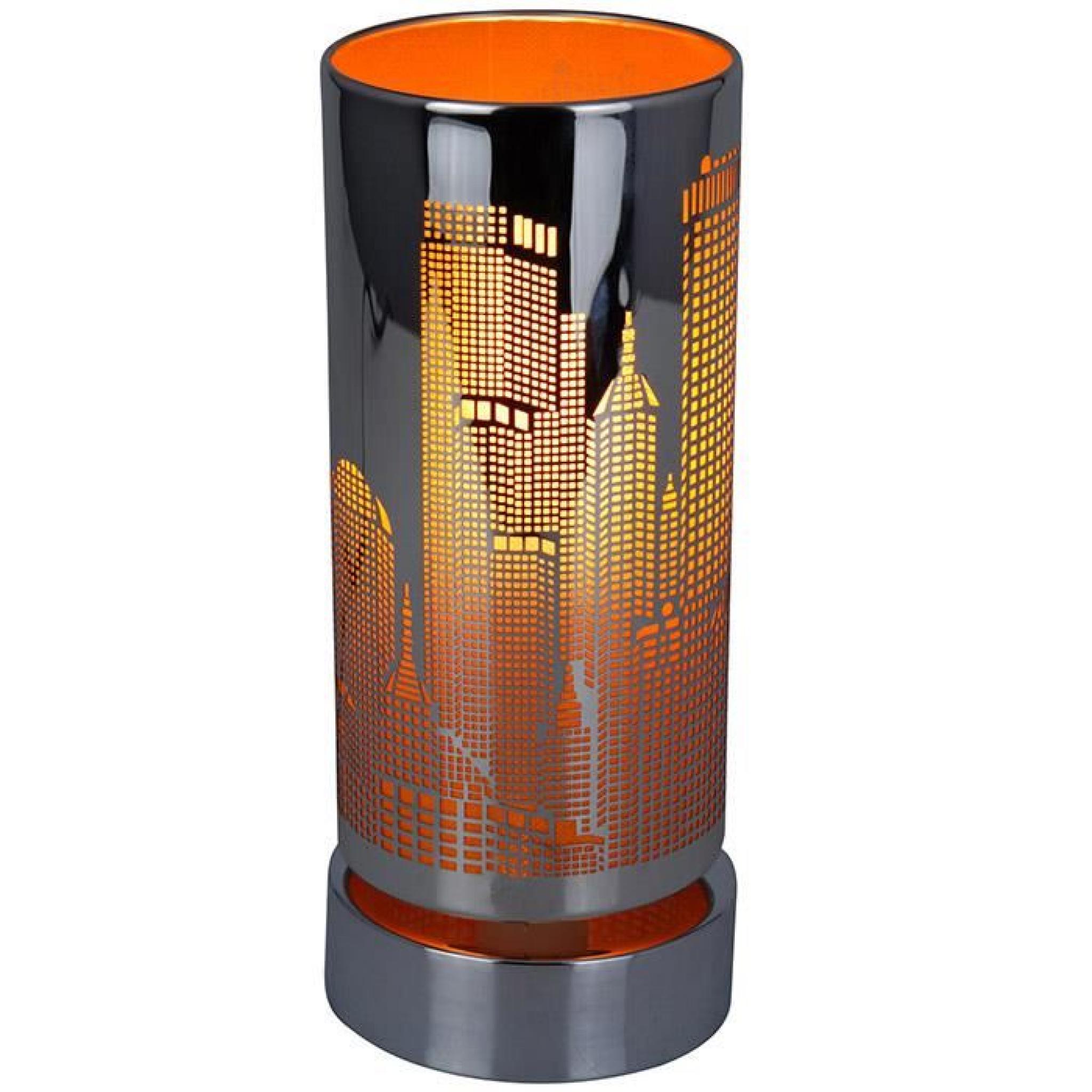 Lampe Tactile Métal - New York orange