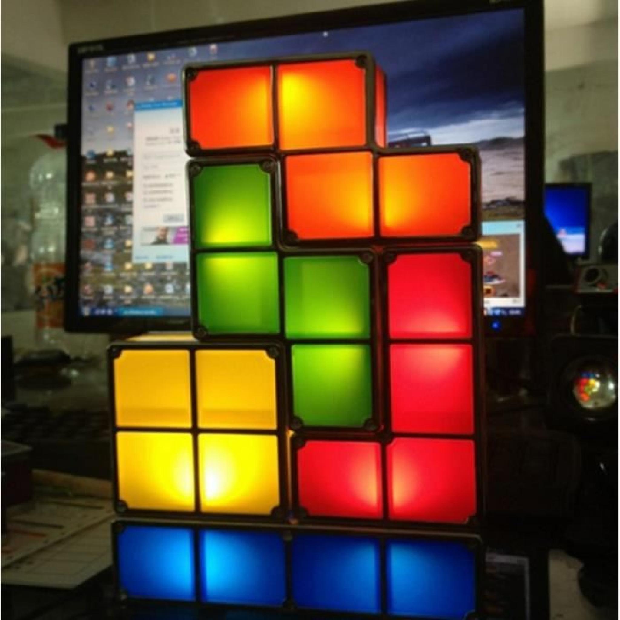Lampe tetris design, cadeau design pas cher
