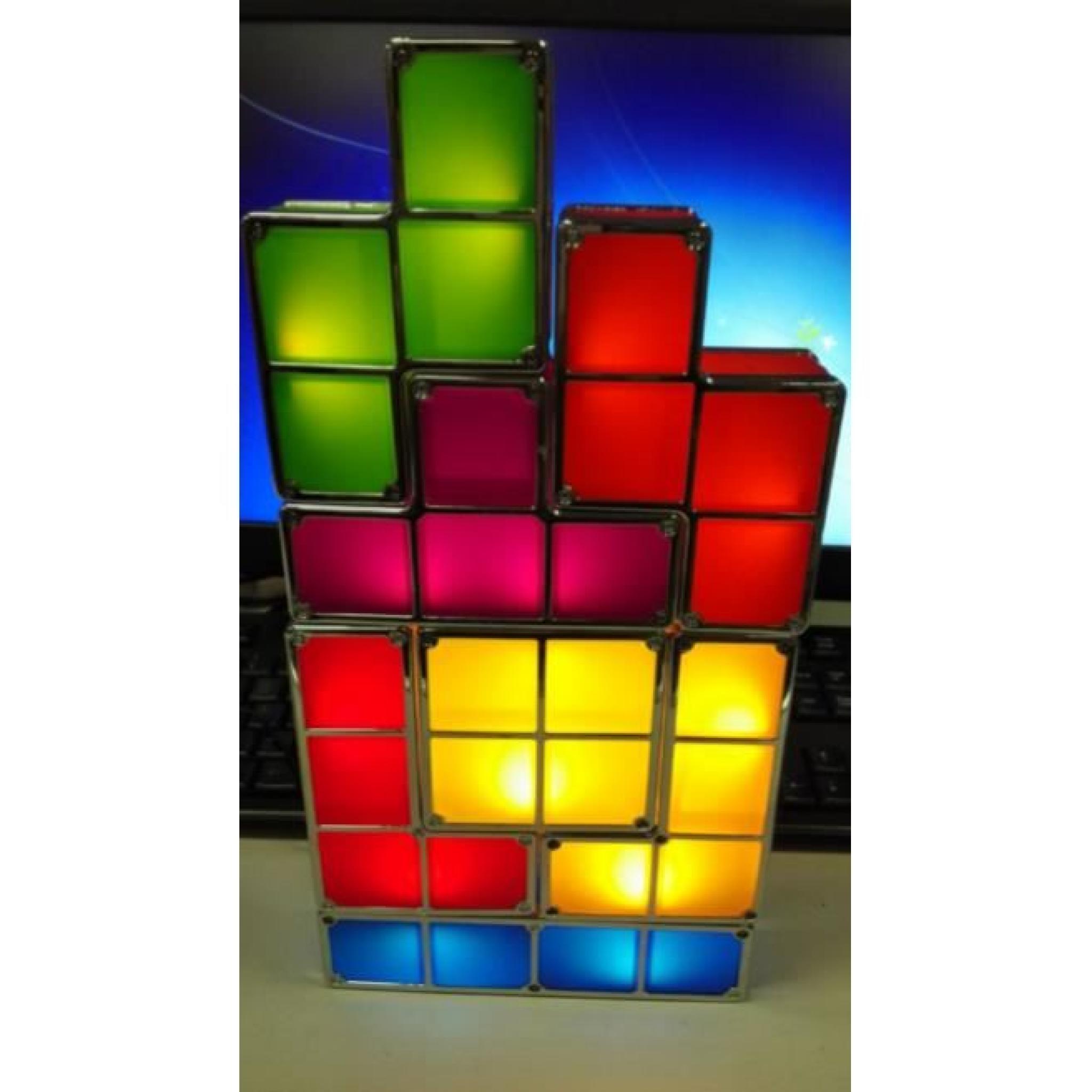 Lampe tetris design, cadeau design pas cher