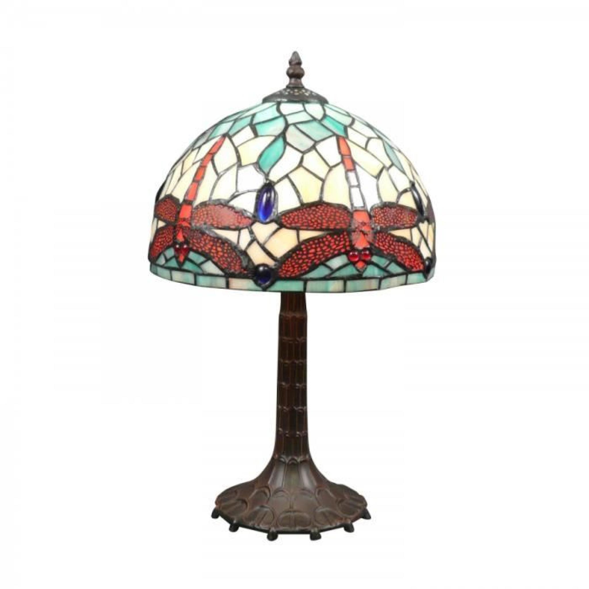 Lampe Tiffany libellules art nouveau