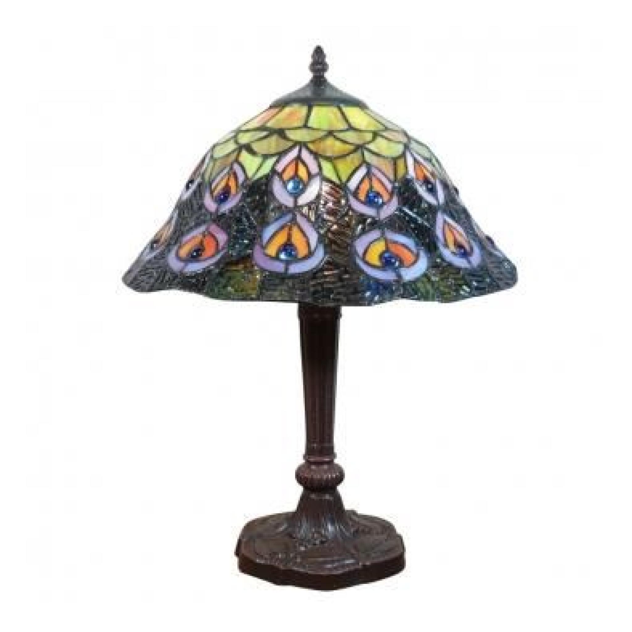 Lampe Tiffany peacock 