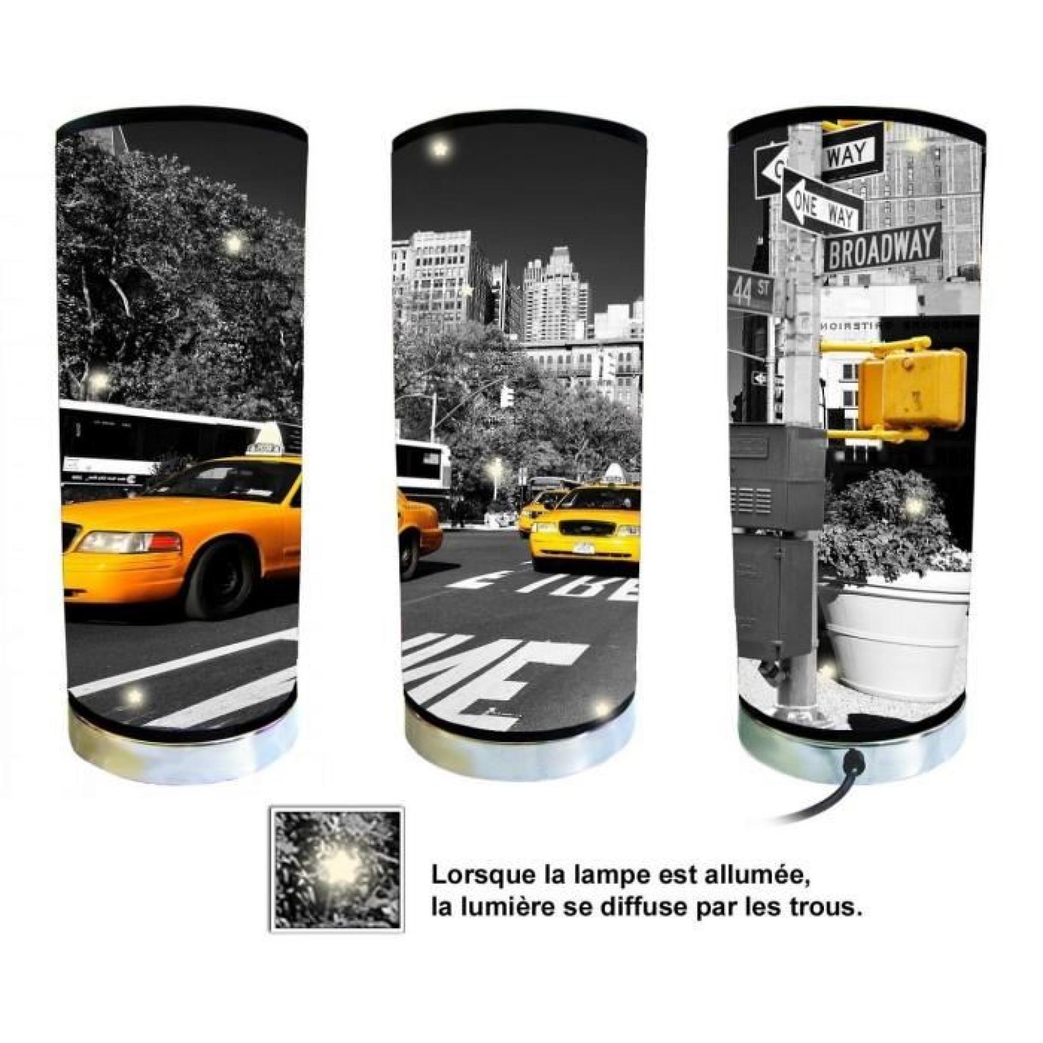 Lampe tube New York taxi