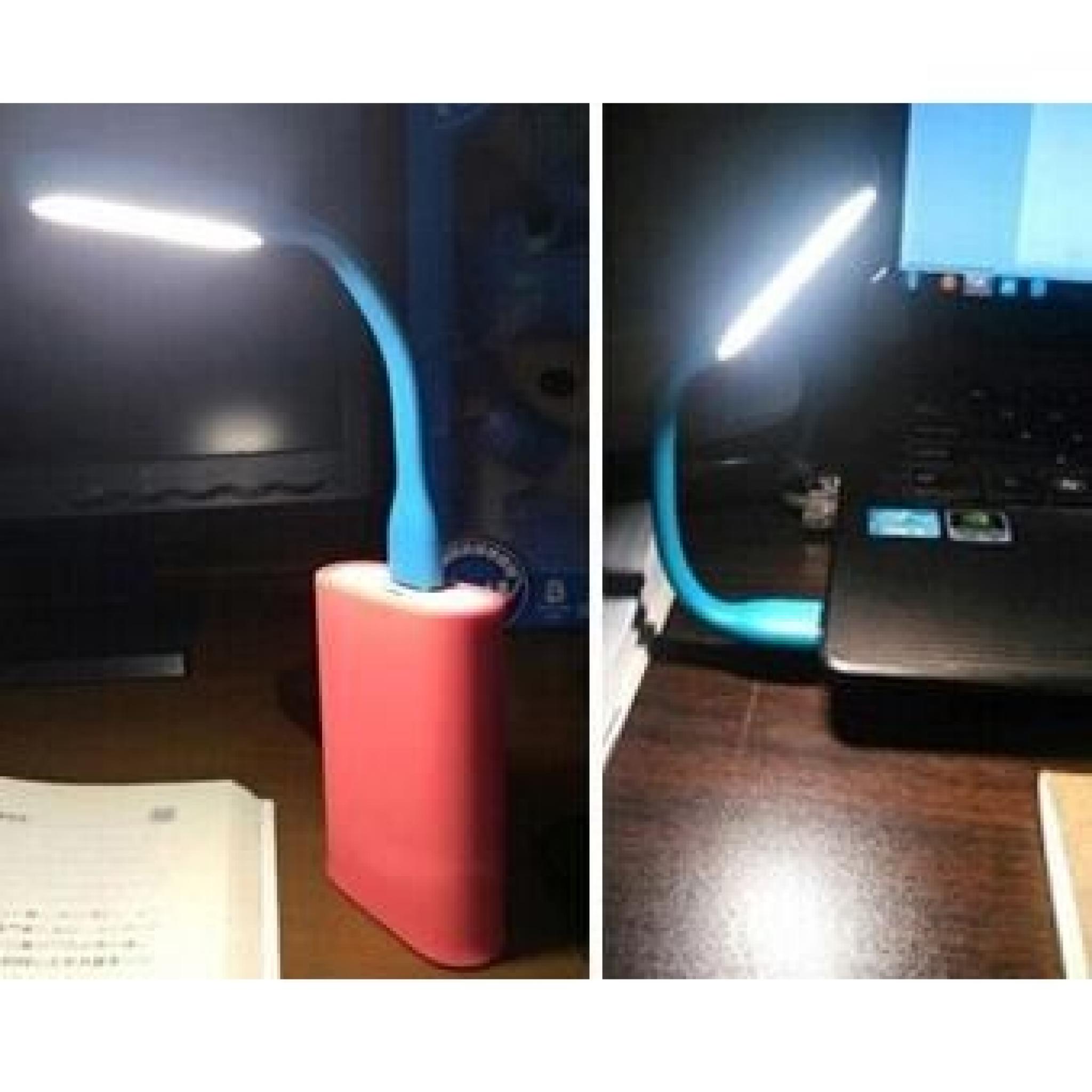 Lampe USB LED Mini Lampe Torche Taille de Poche parfait pour les Voyages Bleu pas cher