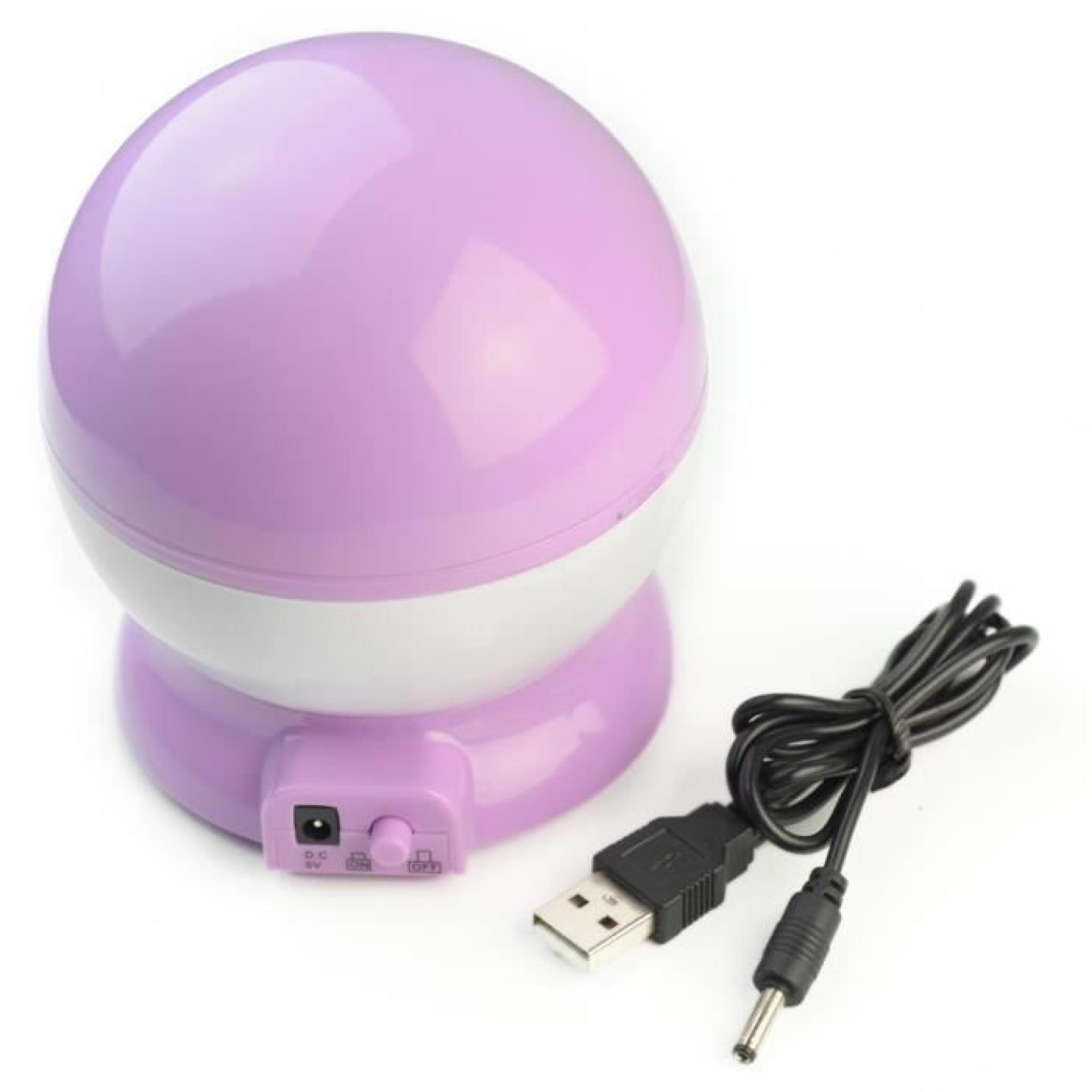 Lampe Veilleuse Projecteur Décoration Cadeau Lumière Ciel Etoiles Cosmo Bébé USB pas cher