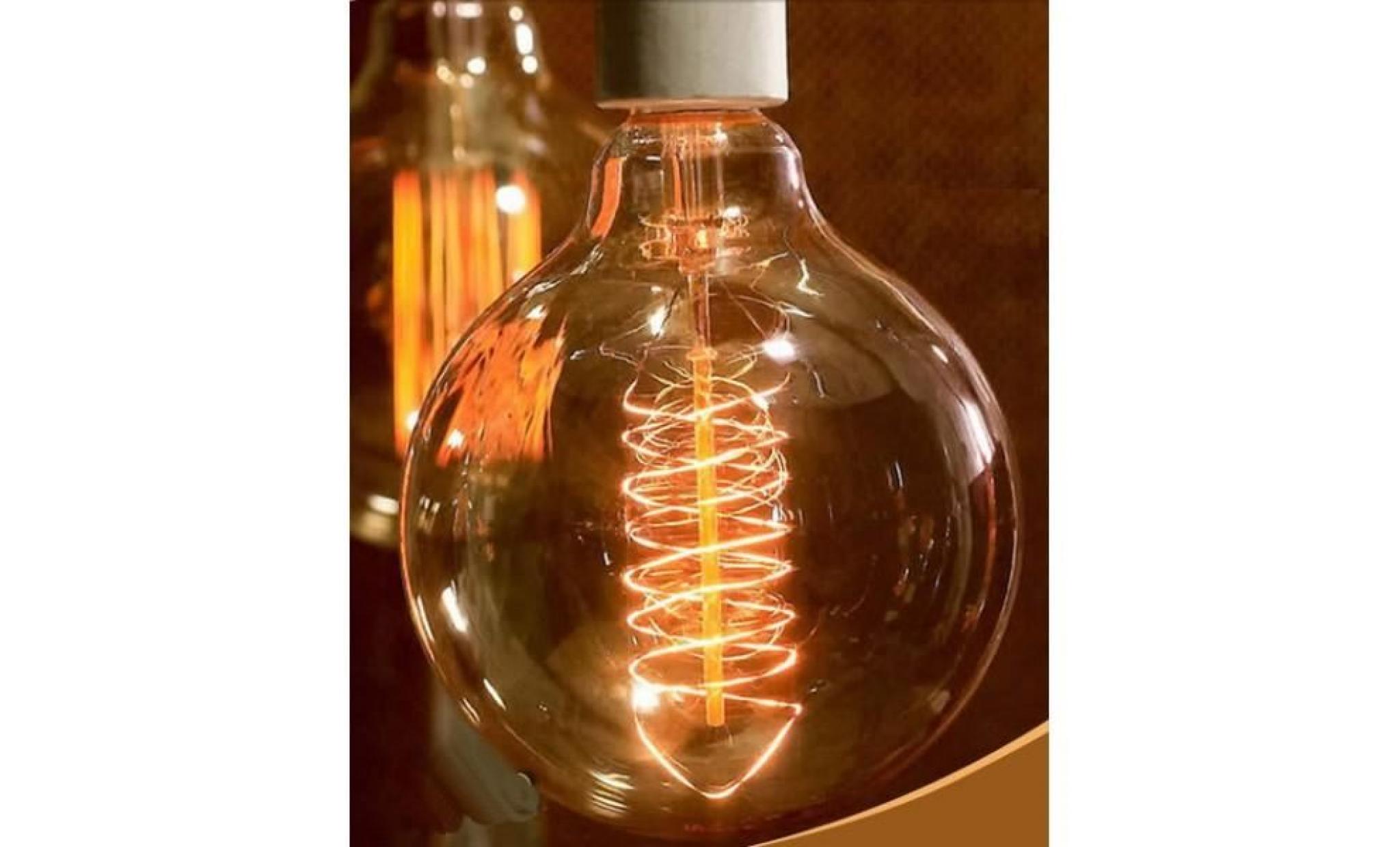 Lampe vintage bulb Edison E14 G45 Spirale