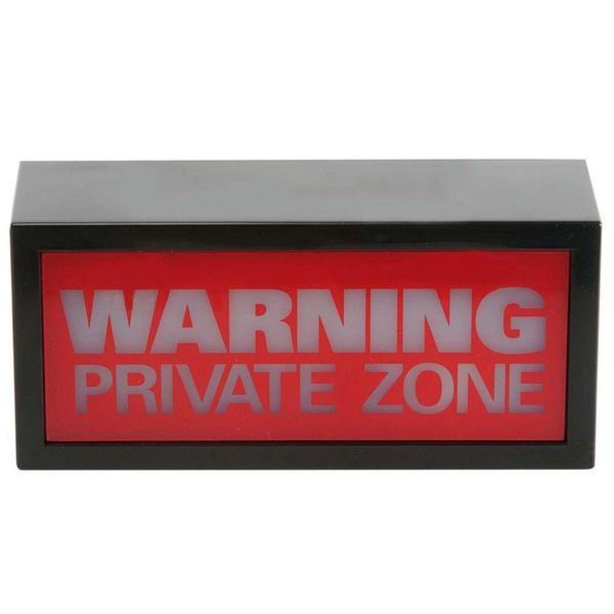 Lampe Warning Private Zone