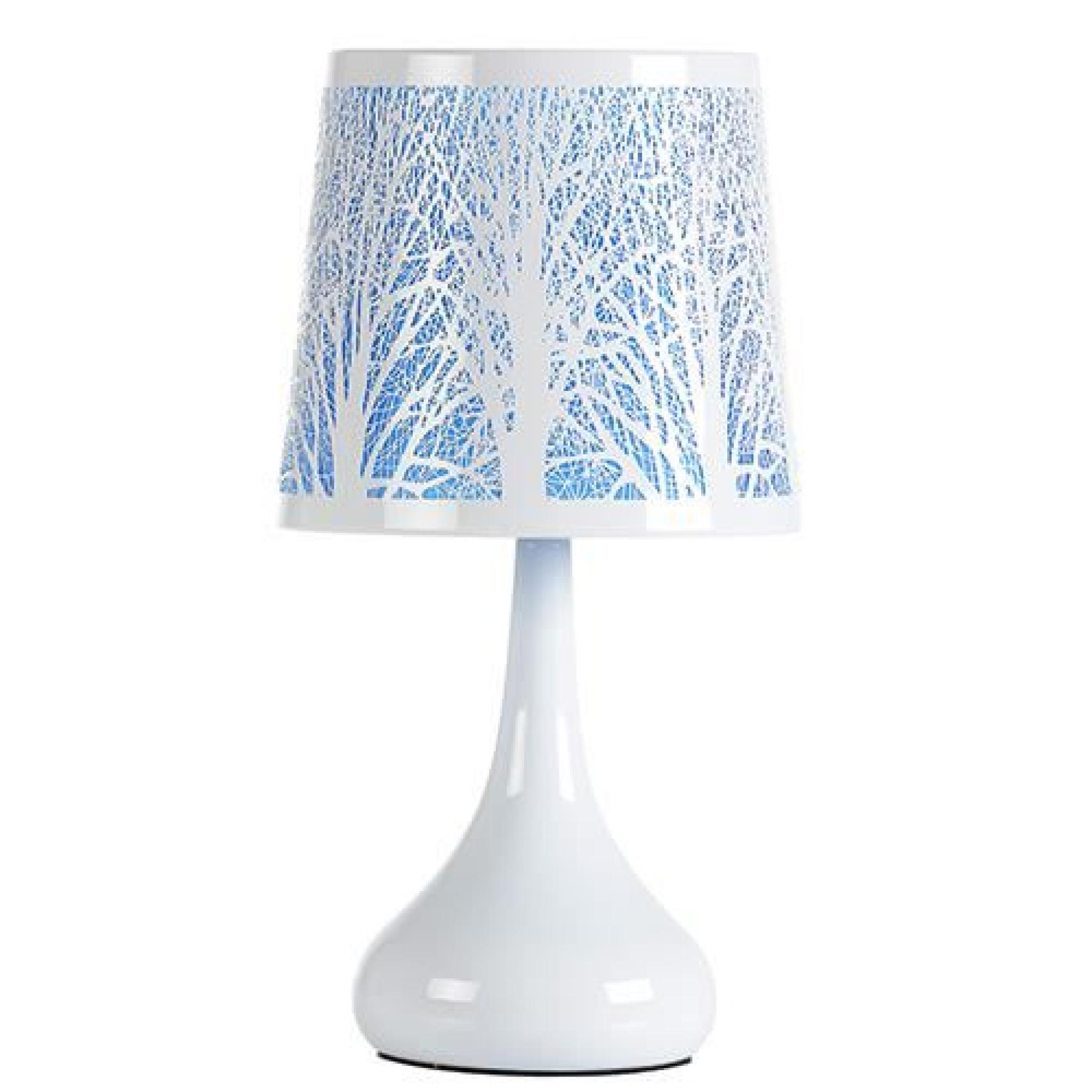 Lampe White Touch - Arbre - Turquoise