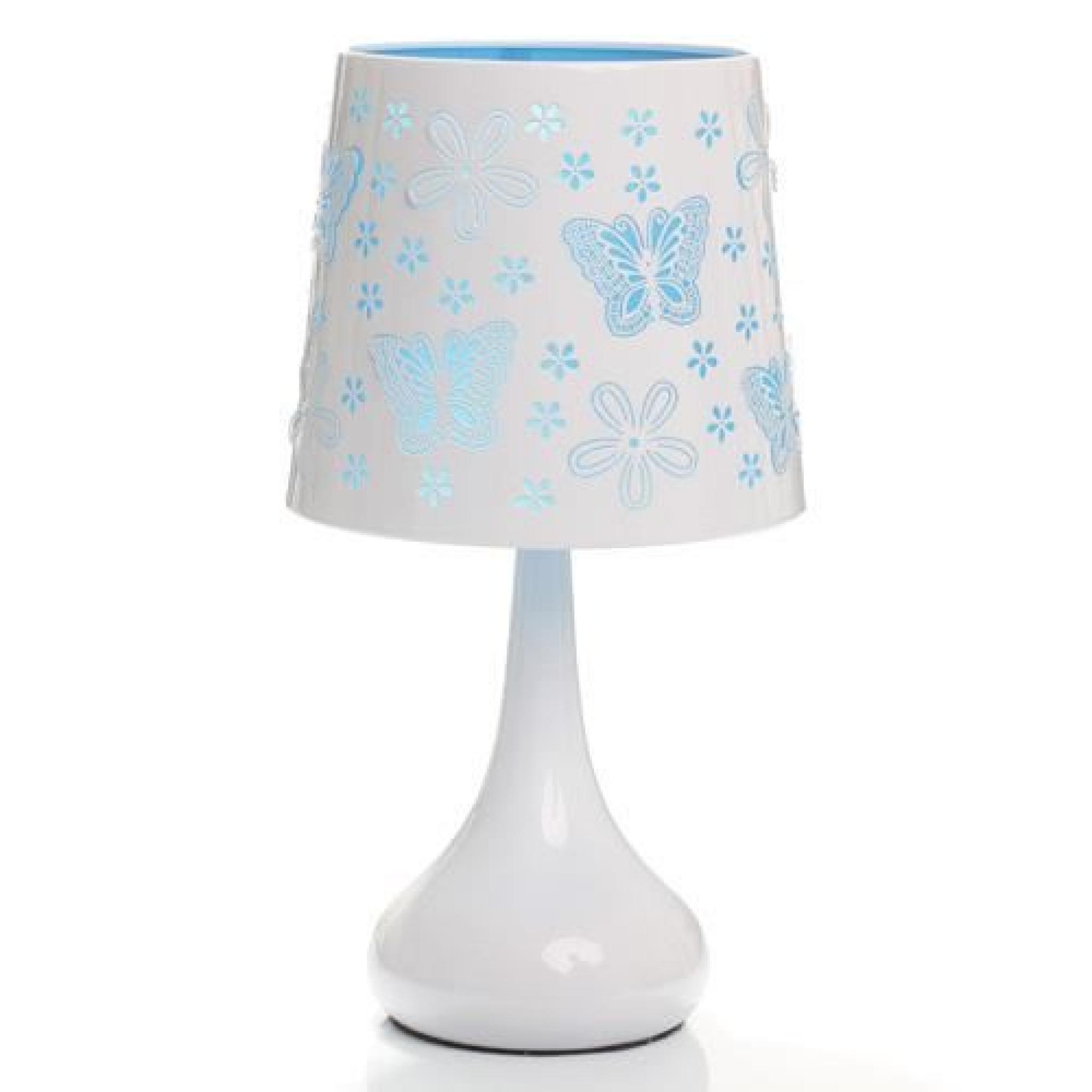 Lampe White Touch - Papillon - Turquoise