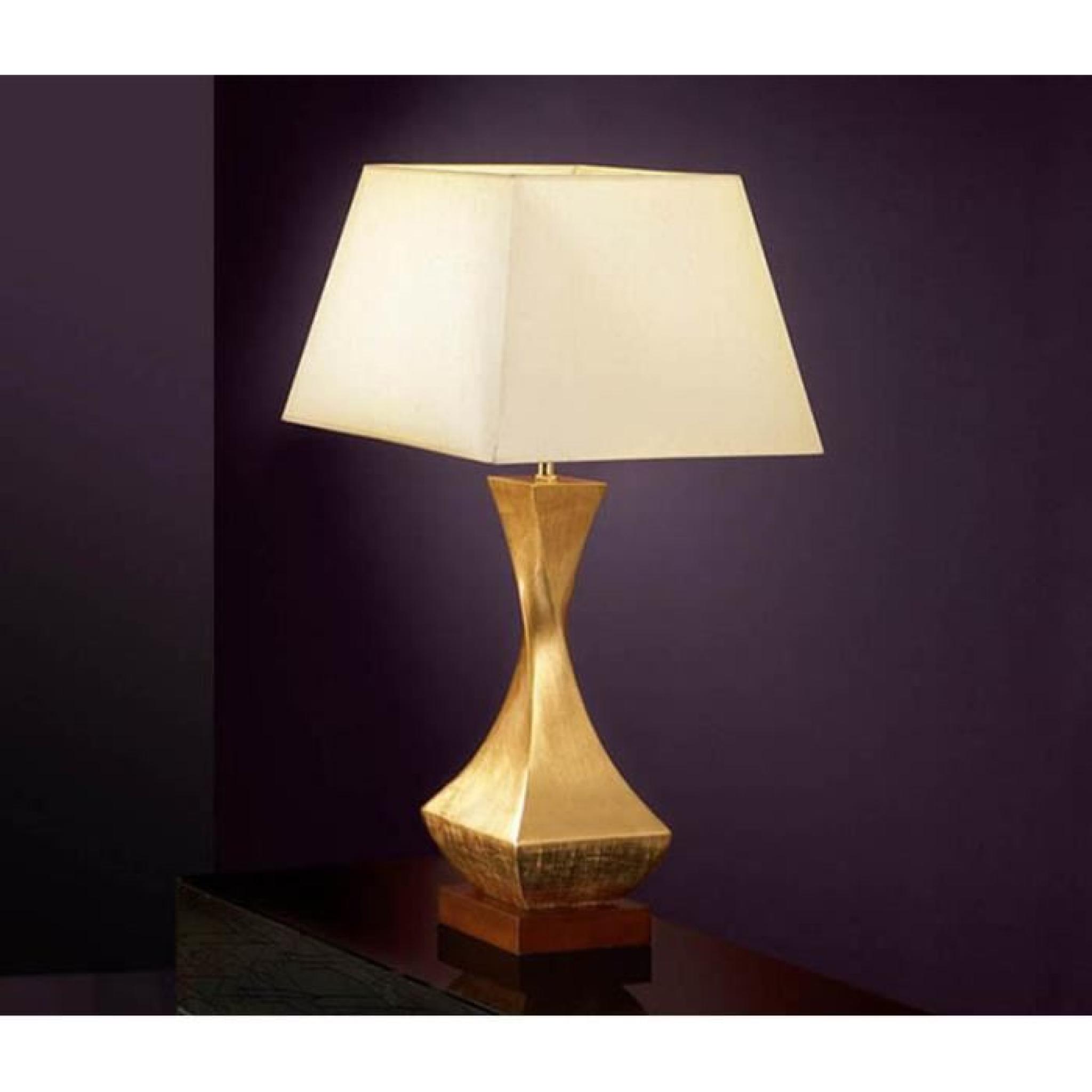Lampe de table : modèle DECO (Feuille d'or)