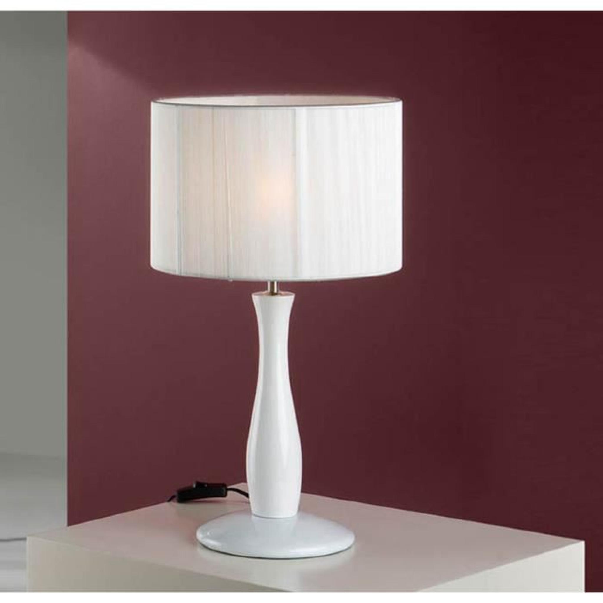 Lampe de table : modèle LIN (blanc)