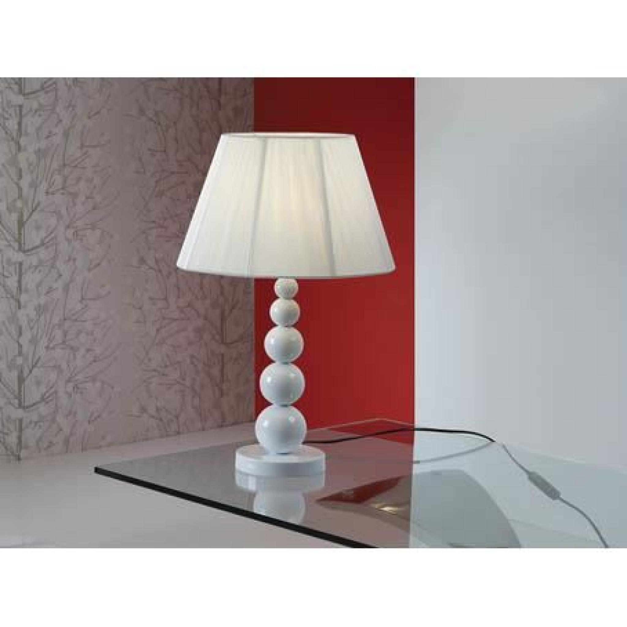 Lampe de table : modèle MERCURY (blanc)