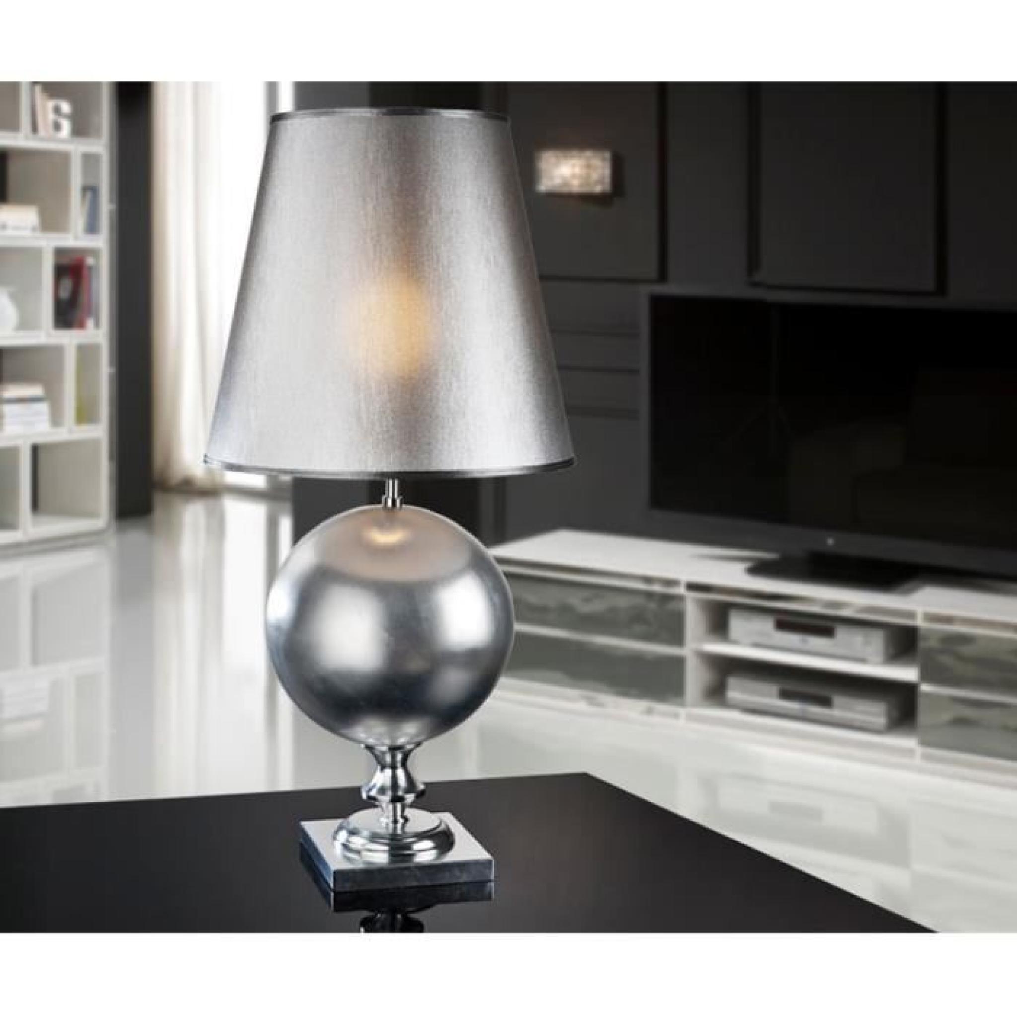 Lampe de table moderne : modèle TERRA (argent )