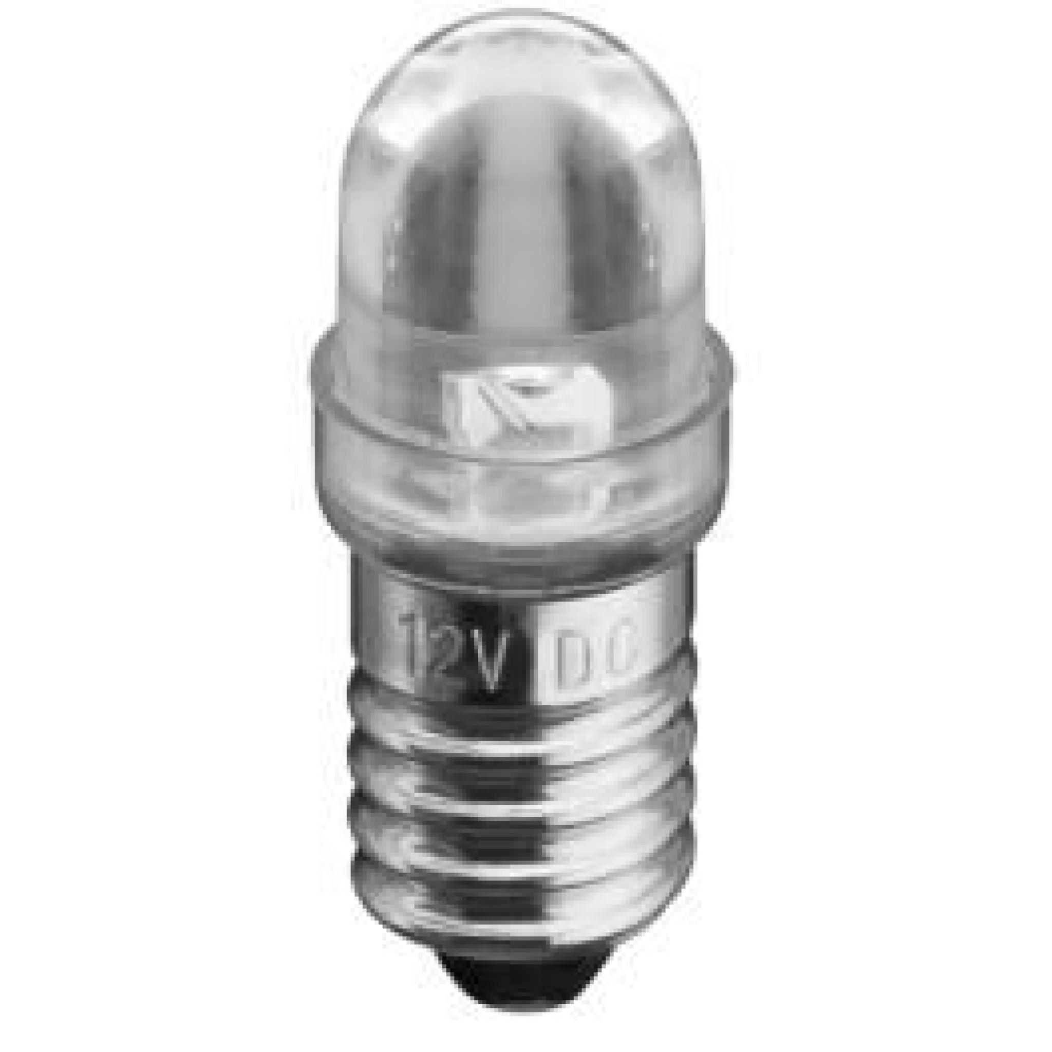 Lampes LED culot E10 0W16 12VDC blanc froid
