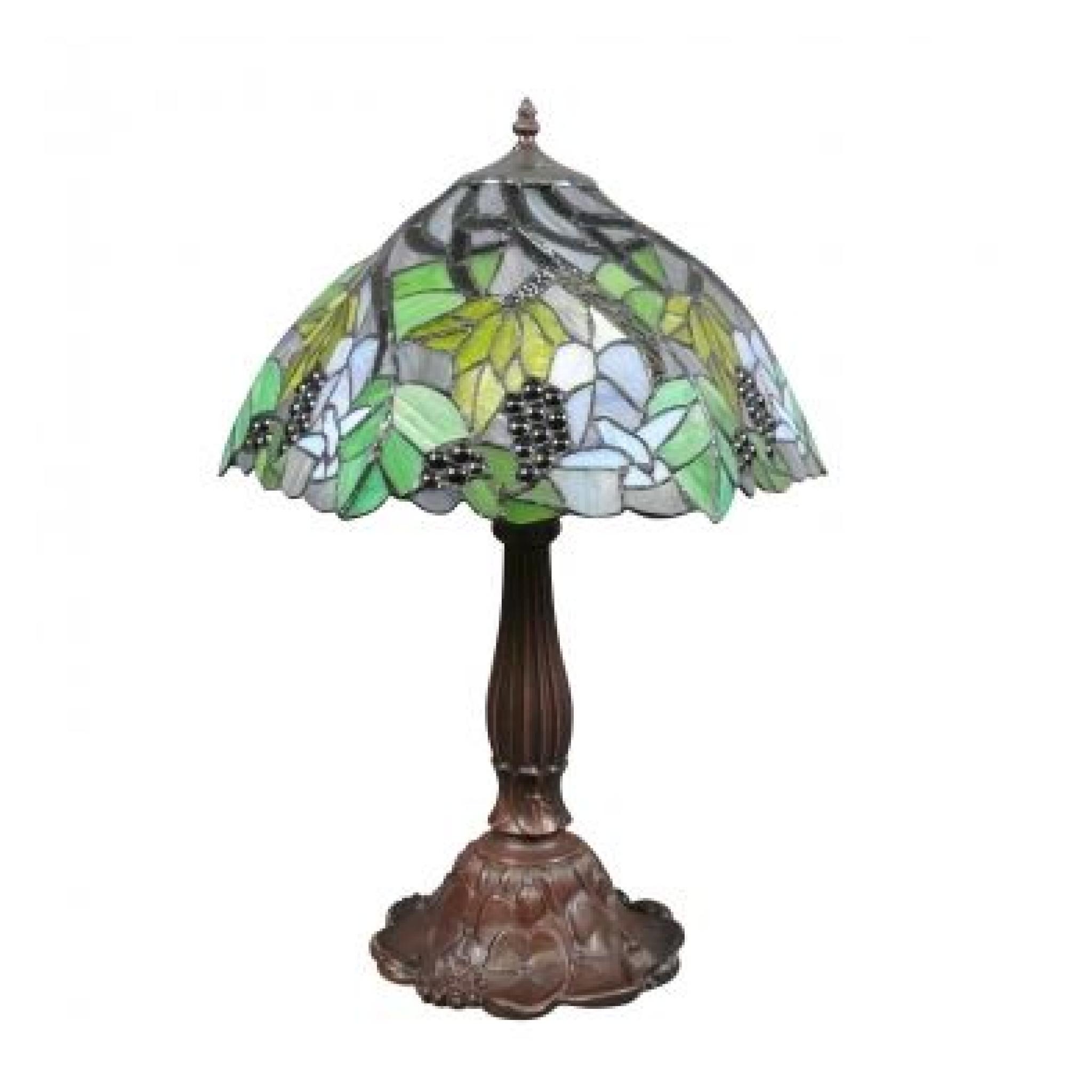 Lampes Tiffany - Feuilles de vignes pas cher