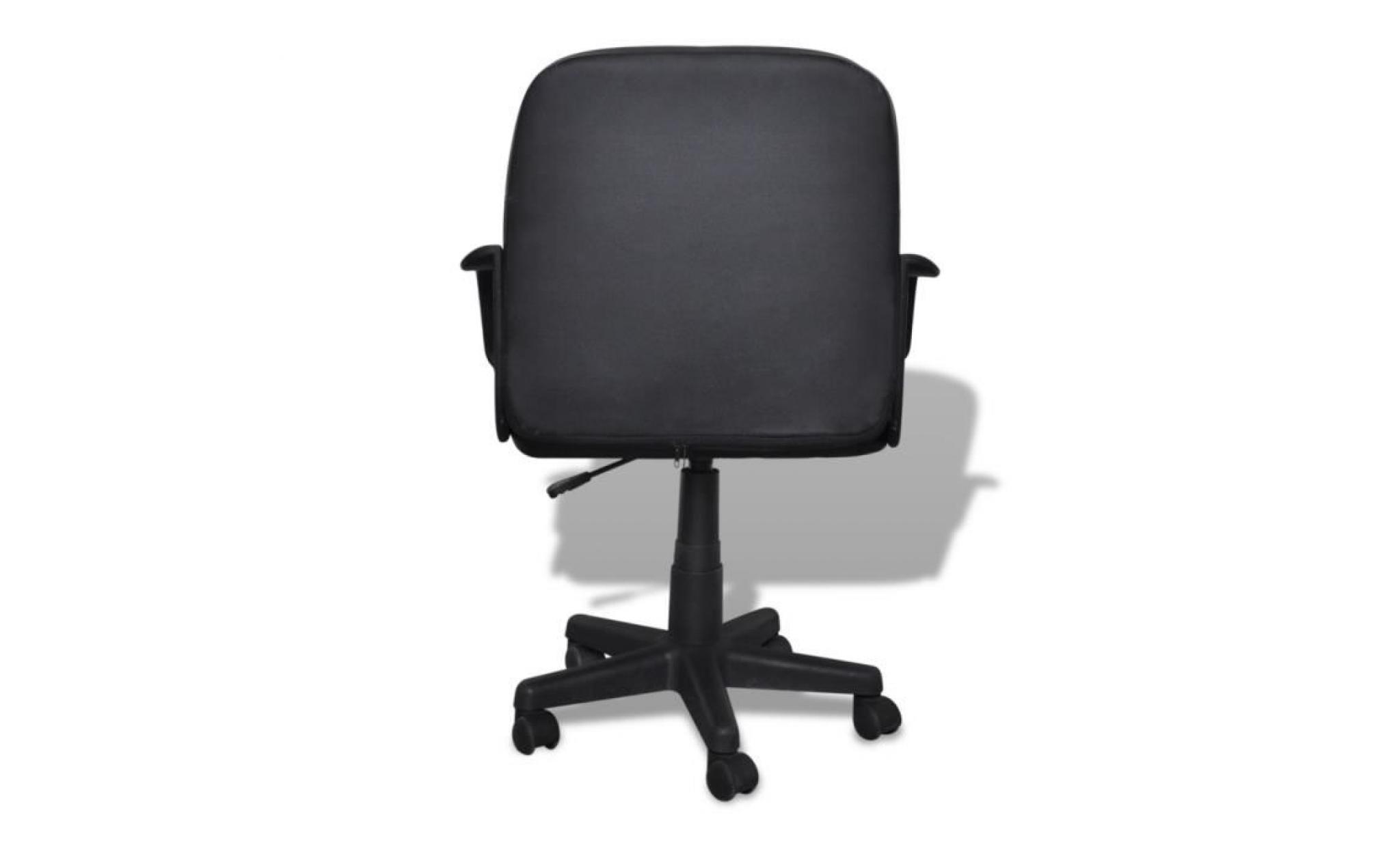 le fauteuil de bureau en cuir mélangé est ergonomique. il assure un confort et un maintien du dos optimaux. le réglage pneumatiqu... pas cher