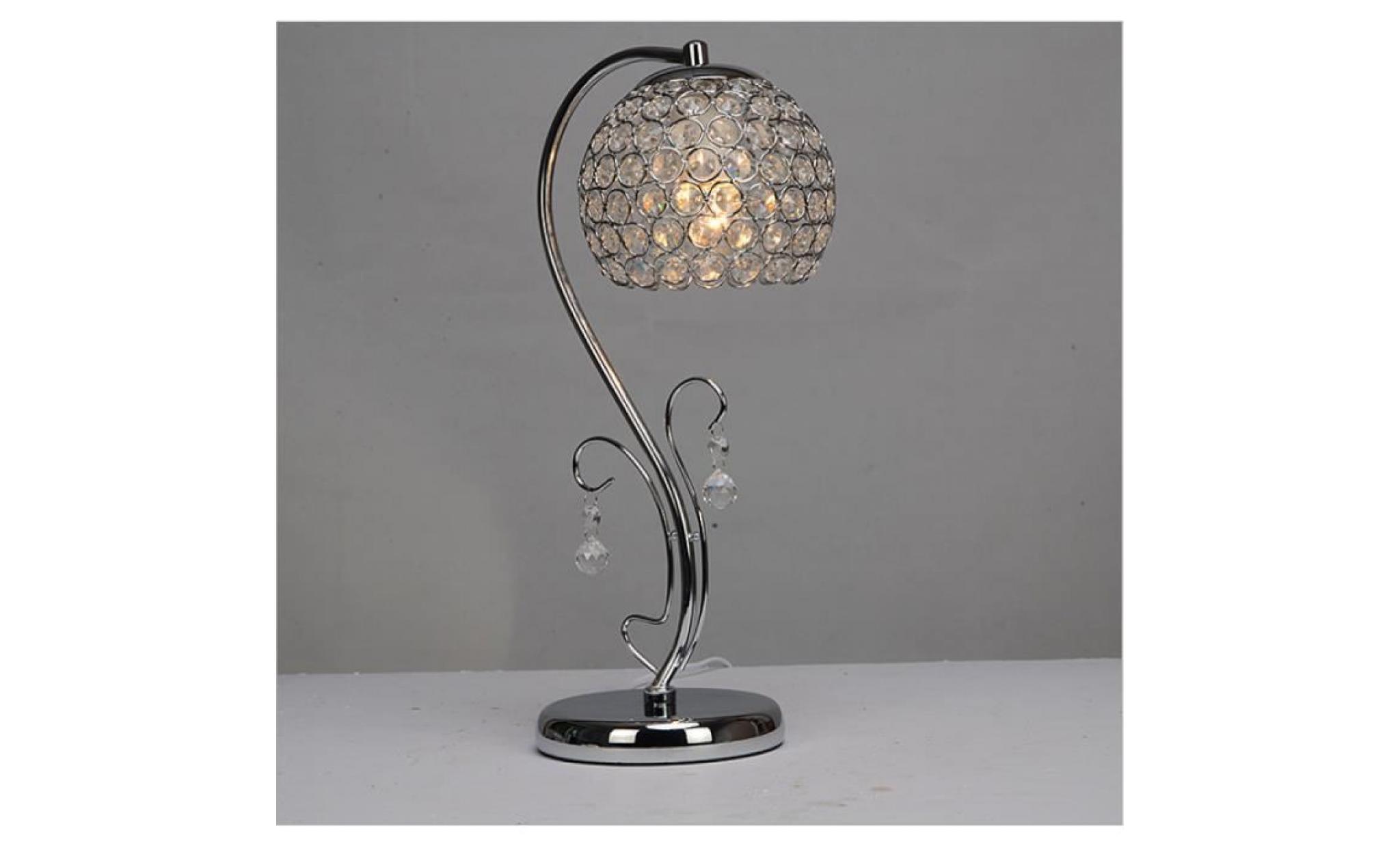 le salon moderne de cristal de décoration de table de lampe e27 porte le support de salon / pièce de chambre / lampes de chevet pas cher