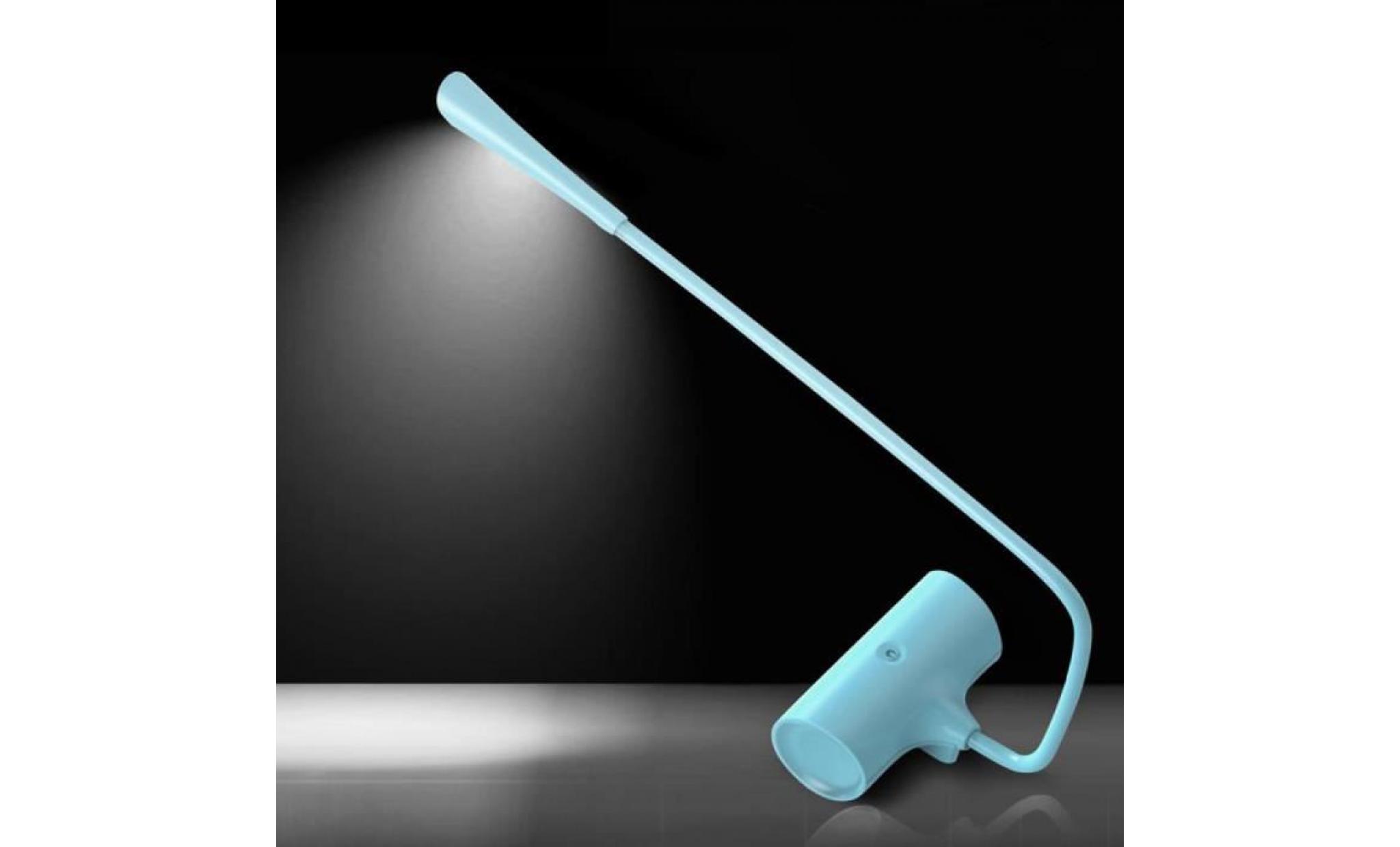 led lampe de nuit 2w usb mini lampe de chevet flexible  bleu eu