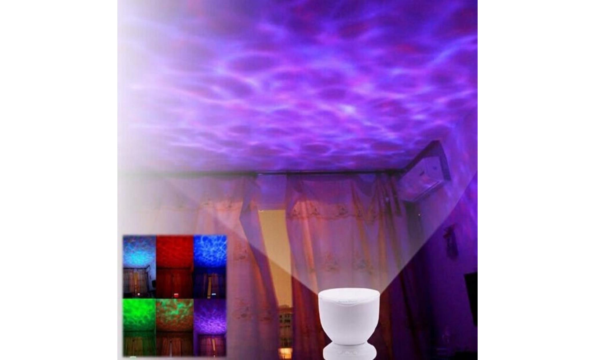 led night light projector romantique ocean multicolore mer vagues daren projecteur lampe mini enceinte