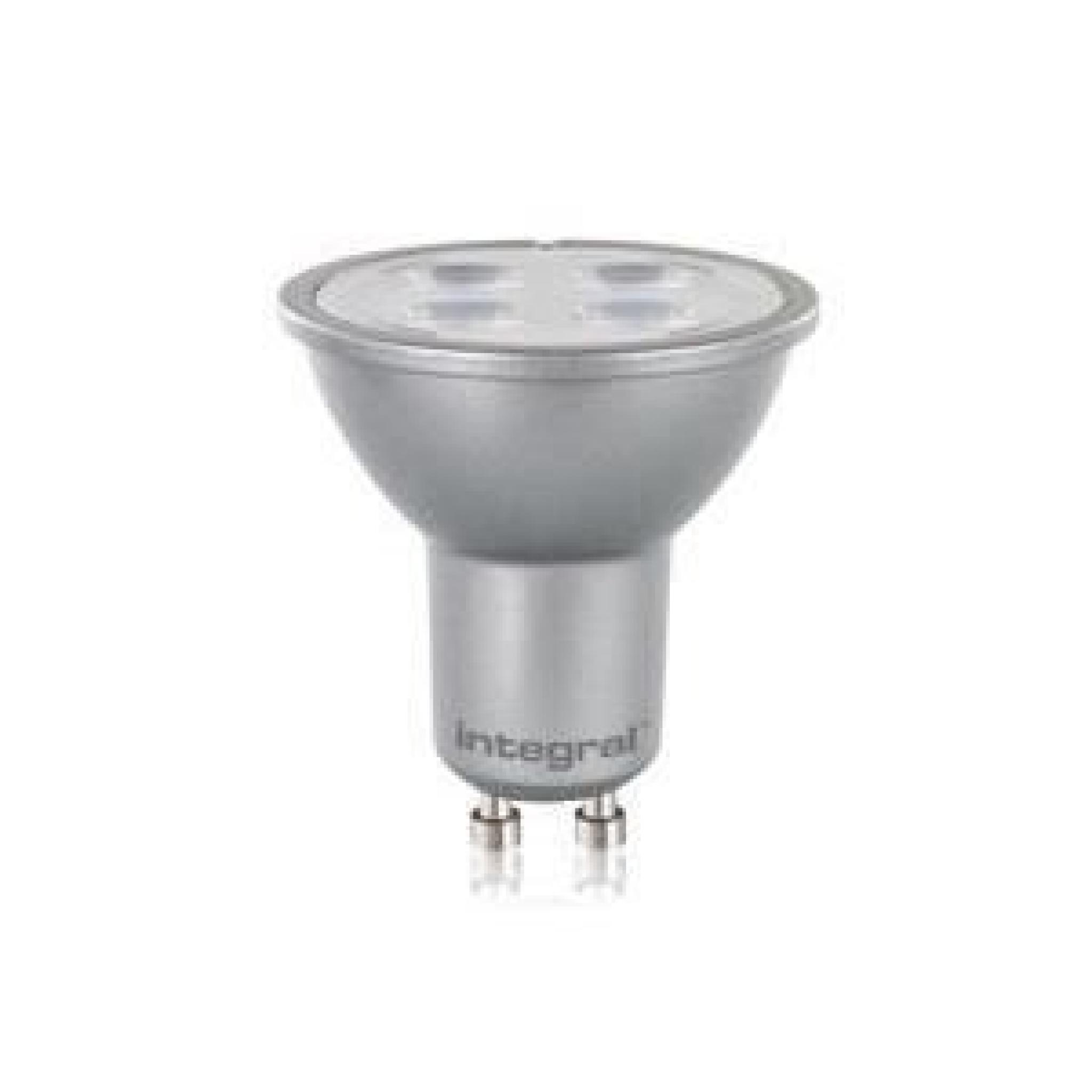 LED PAR16 GU10 INTÉGRANTE ARGENT 5W (50W) 2700K 380LM NON-DIMMABLE LAMPE INTEGRAL 34-29-98