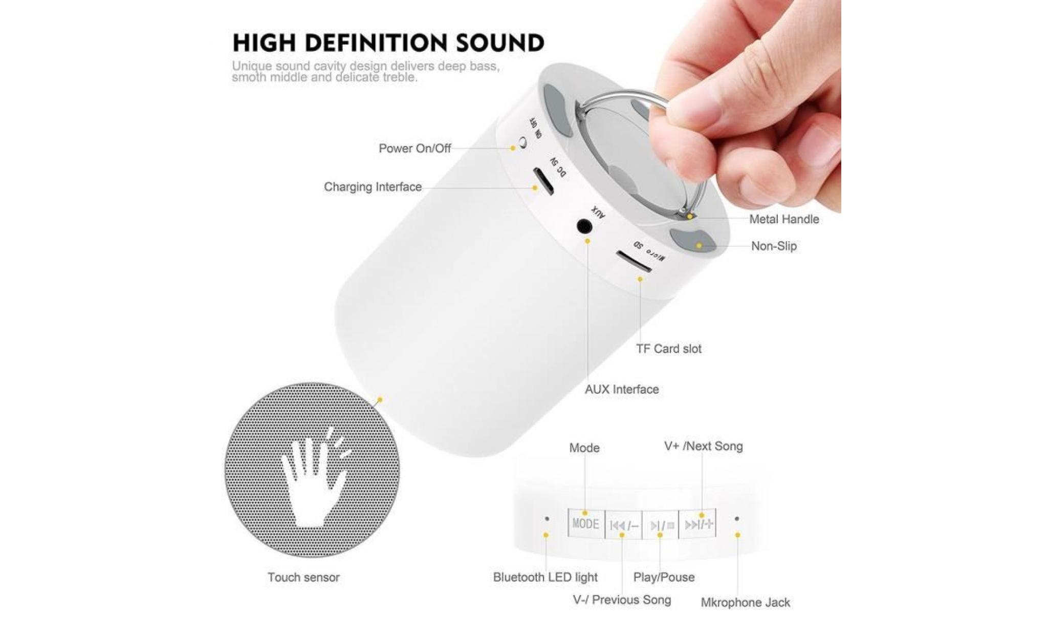 led tactile lampe de chevet   bluetooth speaker l pas cher
